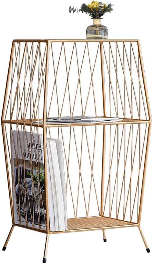 File Holder Nordic Simple Wrought Iron Bookshelf Magazine Rack Bedroom Living Room Floor Storage Shelf Display Stand Office Produts