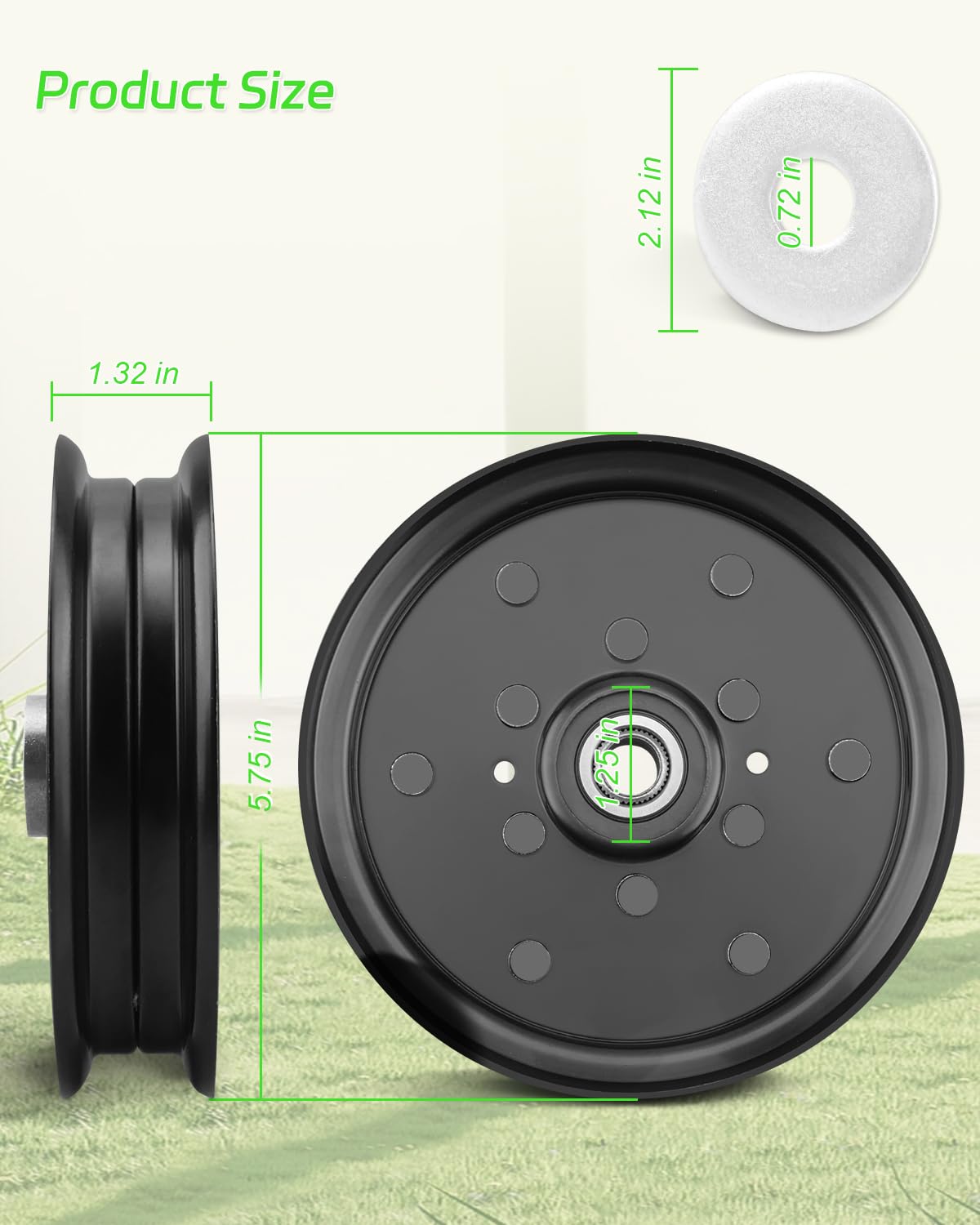 Amazon.com : VelvetunVillay 604231 Idler Pulley Fit for