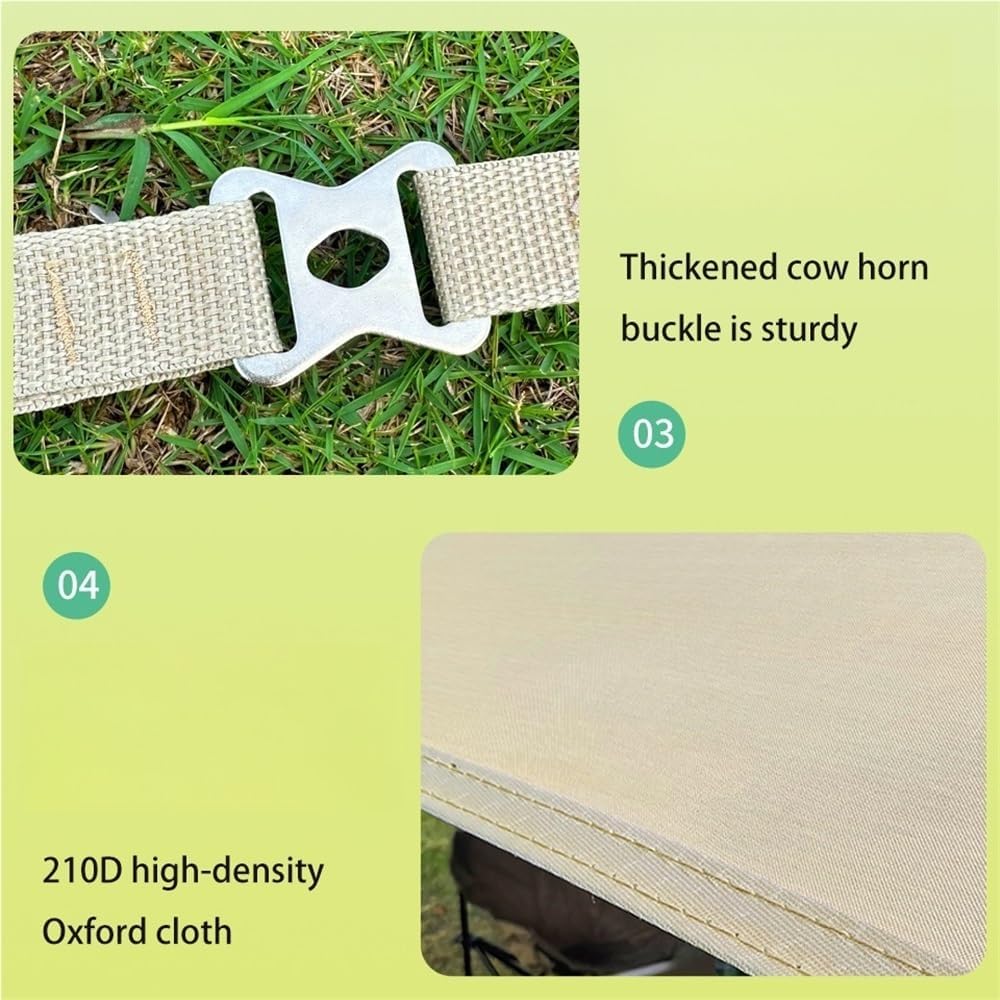 Camping Canopy, Camping Tarp with Poles, Tarp Tent Awning, Backpacking Tarp, Rain Fly Sun Shelter for Camping, Picnic, Outdoor Activities