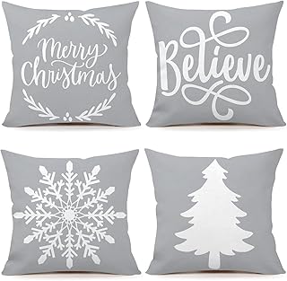 white christmas pillows