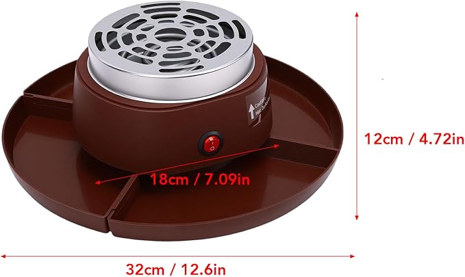 Bewinner 2 en 1 para Fondue y S'mores Eléctrico 110V miniatura 3