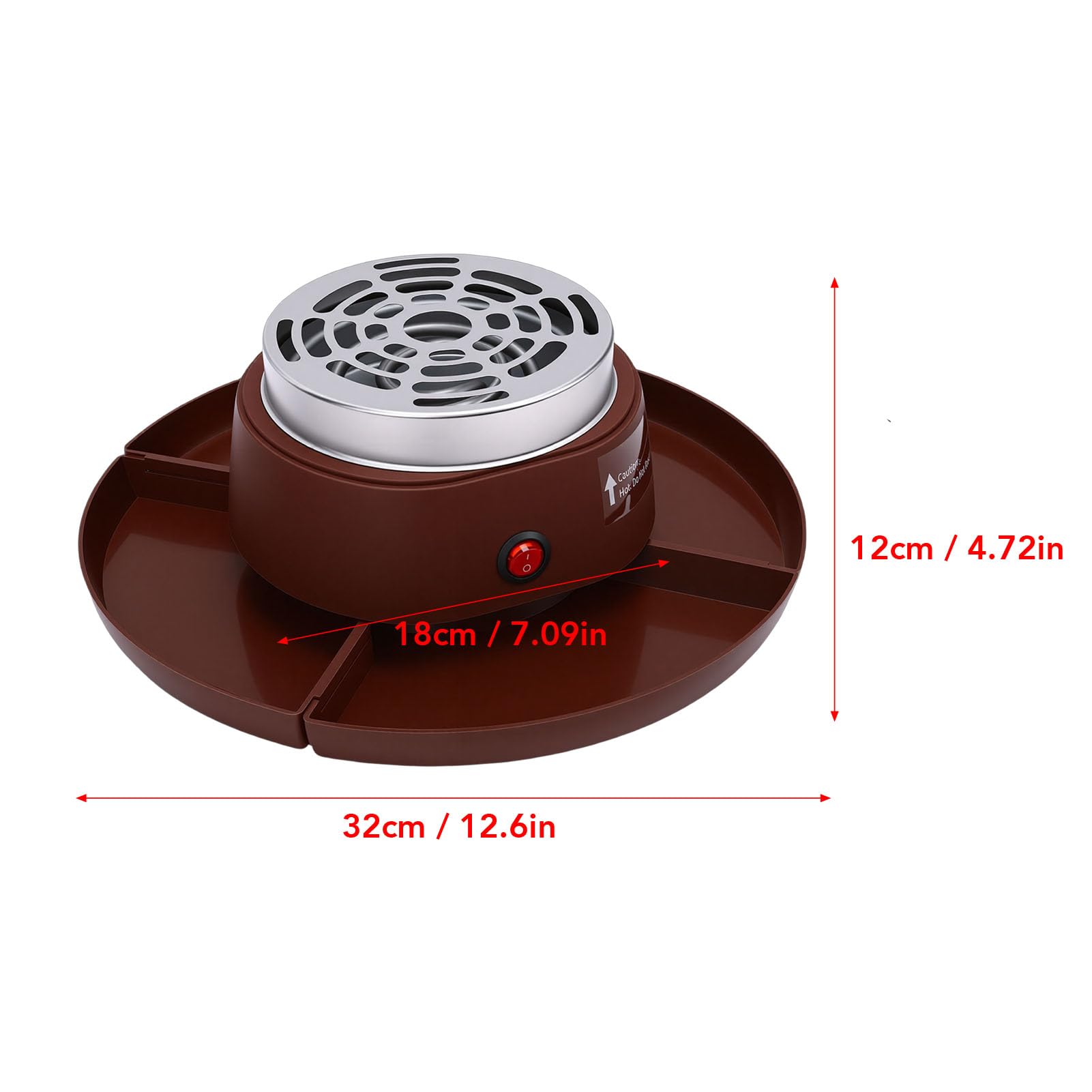 Greensen 2 in 1 Elektrischer Smores Maker Tisch Röster Schokoladenfondue Topf 4 Röstgabeln EU-Stecker 220 V