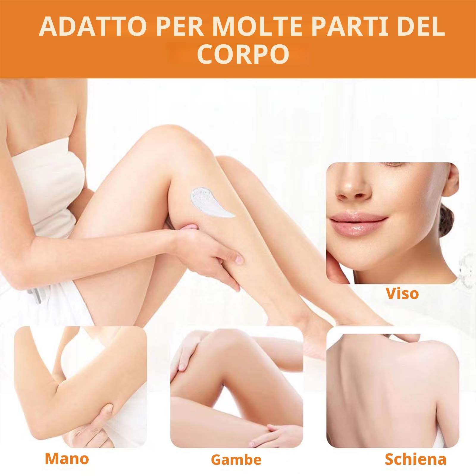 Gel esfoliante arancione, gel idratante per viso e corpo, esfoliante viso per pulizia profonda, esfoliante viso naturale all'arancia (2 pezzi)