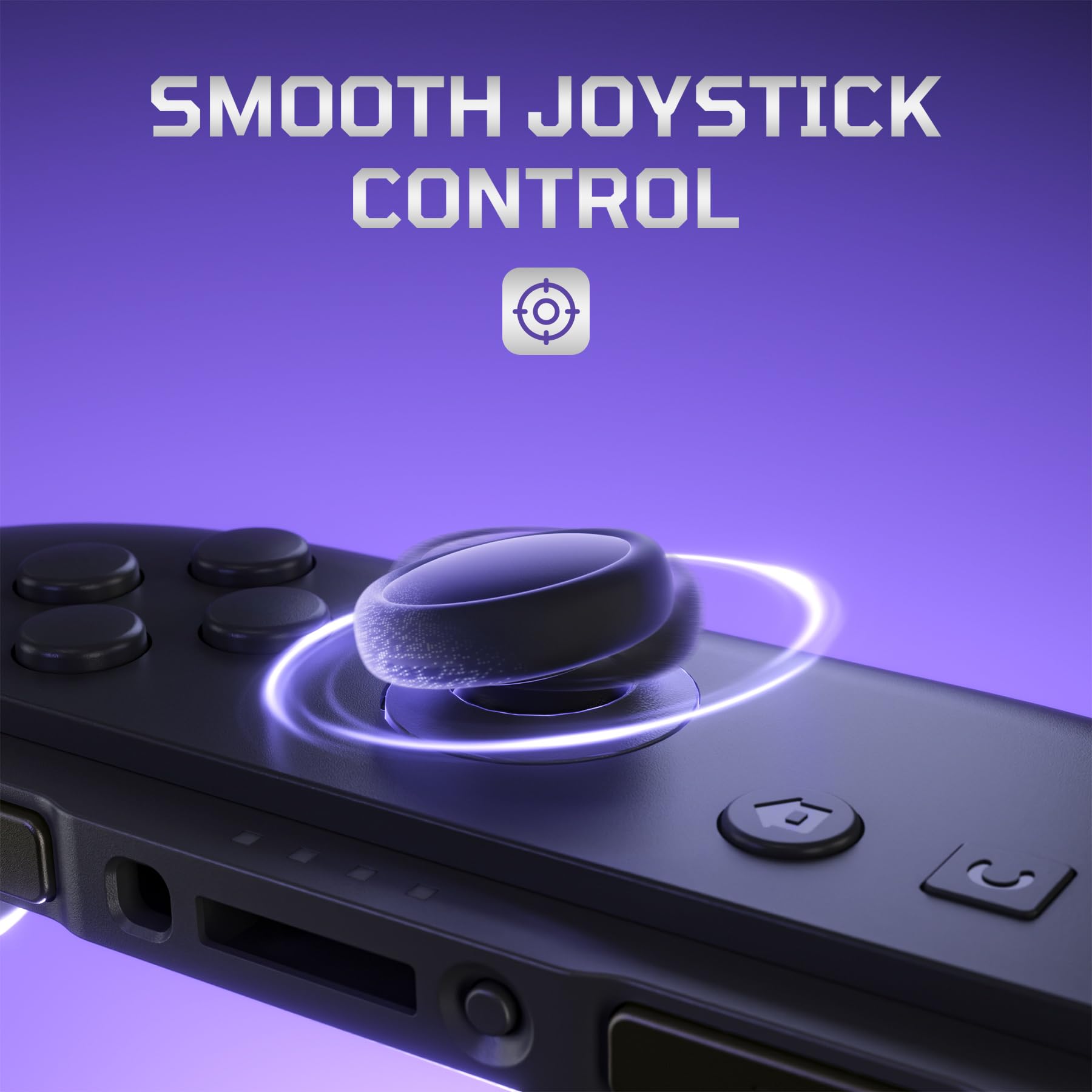 eXtremeRate DIY-Ersatz 3D Joysticks & Grips Stickkappen & Handgelenkschlaufen Shell Reparatur Set für Switch 2 Joycons-Schwarz