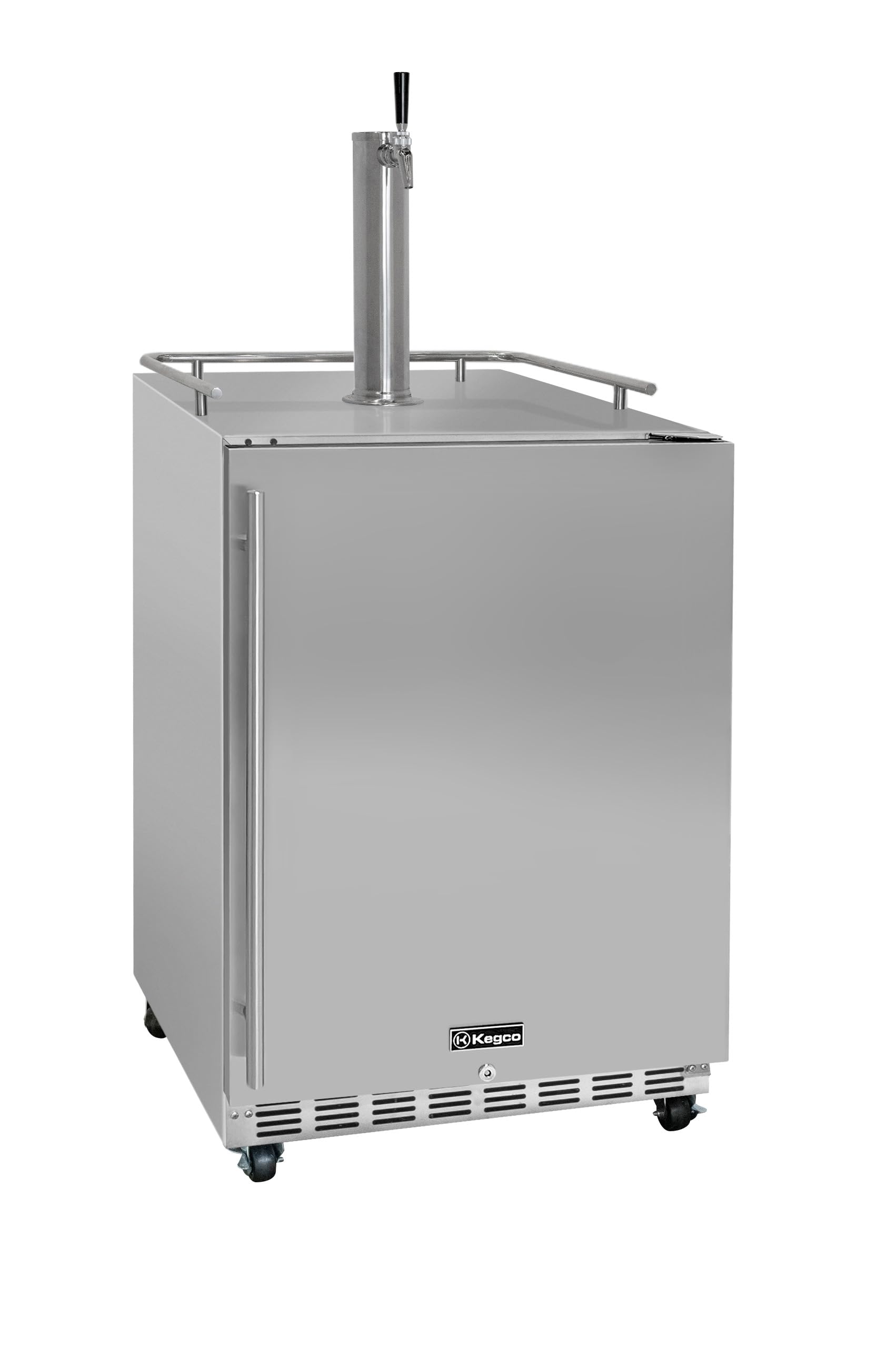 Kegco Kegerator 24" Wide Single Tap Stainless Steel Commercial Beer Dispenser HK38SSC-1 on Fridge.com