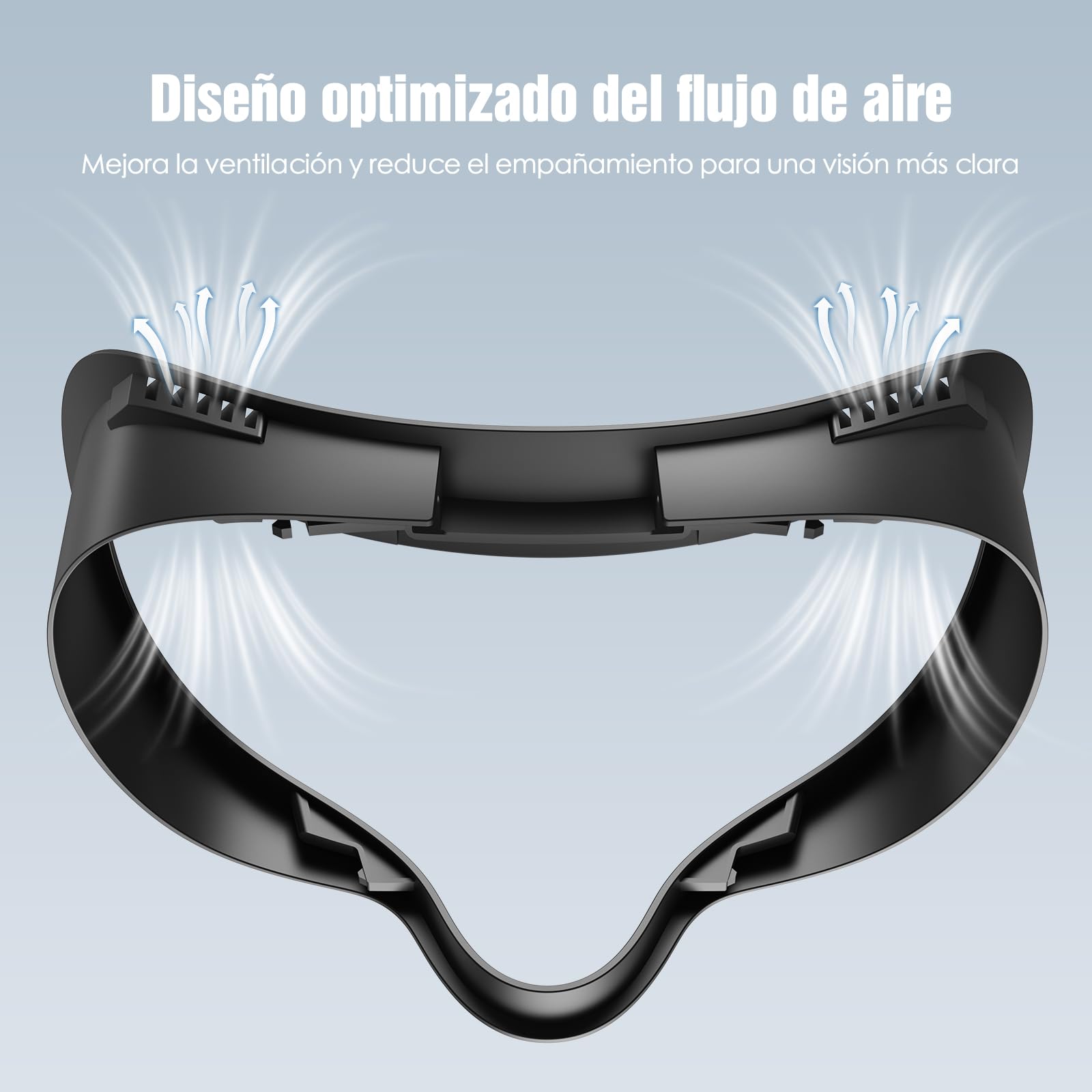 SUPERUS Interfaz Facial Face Cover Pad para Quest 3S, Cubierta de Interfaz Facial de Cuero PU Suave Compatible con Meta/Oculus Quest 3S Accesorios, Diseño Integrado Antifugas de Luz (No para Quest 3)