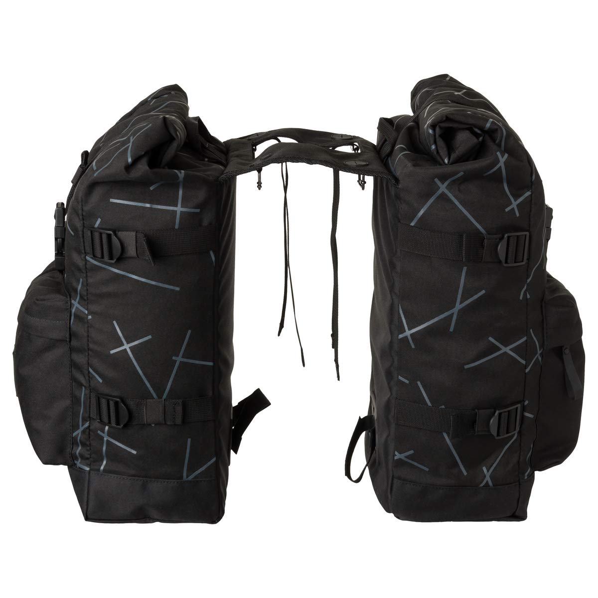 AGU H2O Sacoche De Vélo Double Roll-top – 28 Litres, Imperméable, Bandes Réfléchissantes 3M, Fixation Velcro, Pour Vélo Urbain