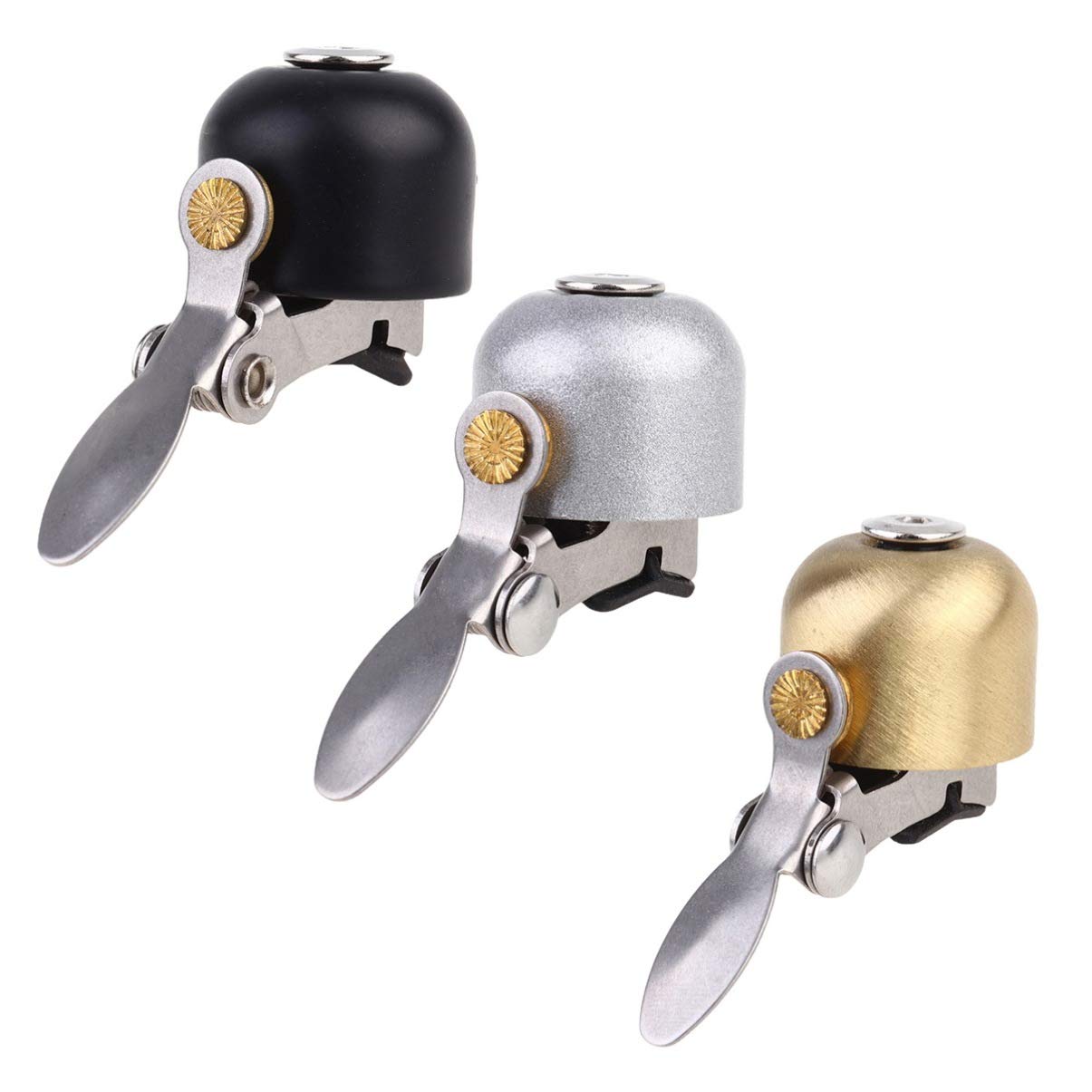 2St Fahrradklingel Bike Bell fahrradglocke Beanie-Helmfutter Fahrradring aus Kupfer Fahrräder Klassische Glocke Outdoor-Bike-Hammer-Glocke Trompete die Klingel Verstreute Perlen