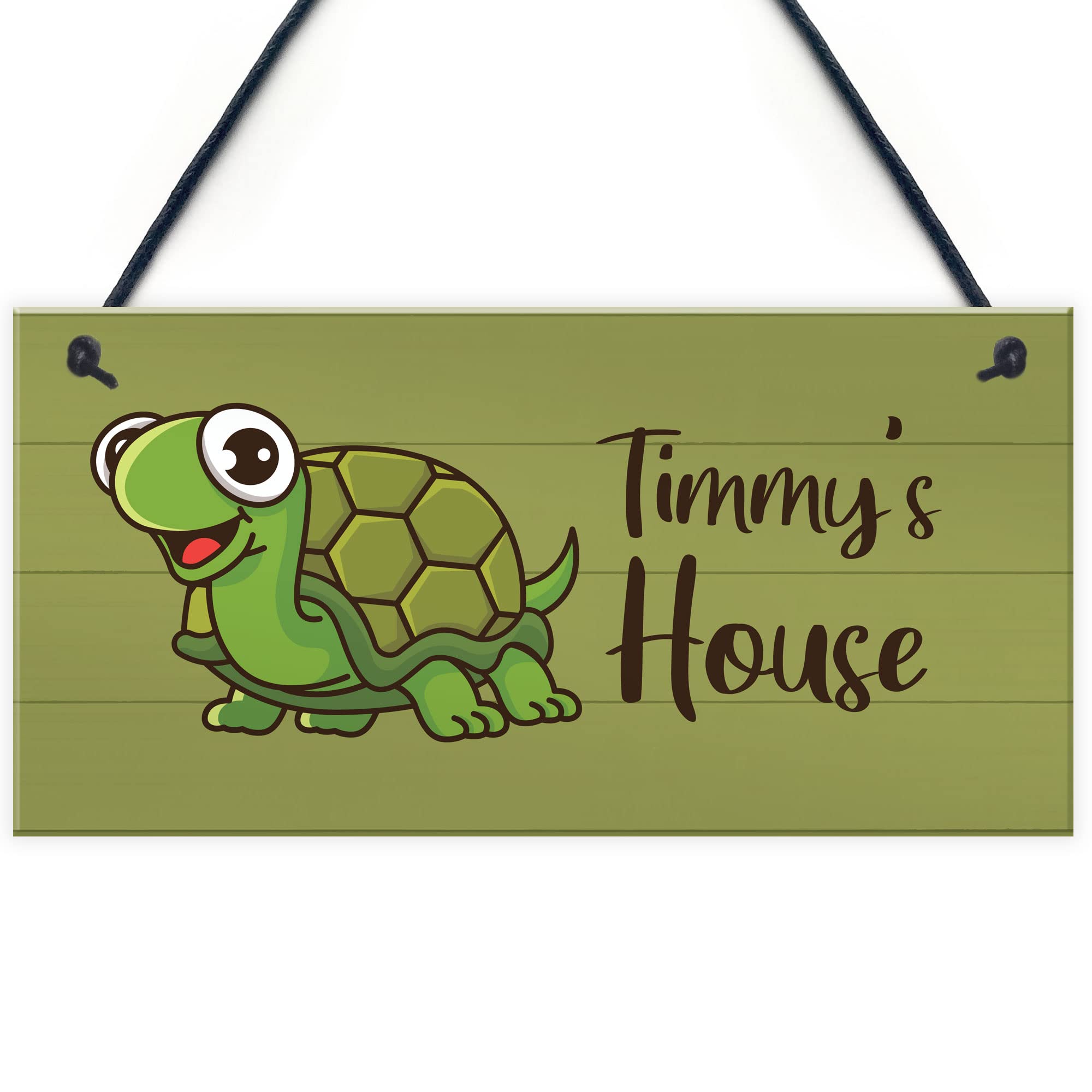 Funny Tortoise Sign For Home Personalised Turtle Sign For Tank Pet Gift Turtle Lover