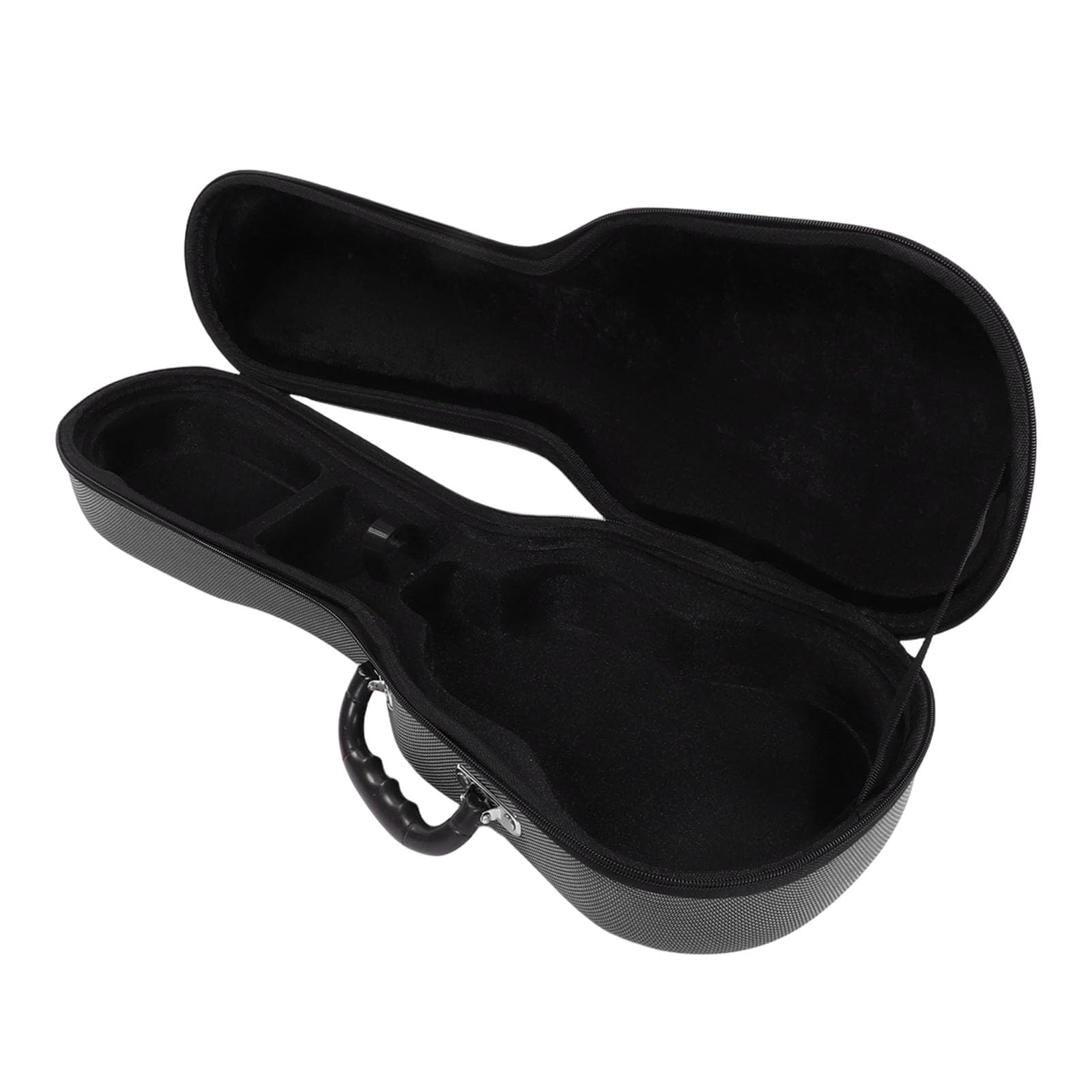 AMONIDA Torba na gitarę akustyczną, Pokrowiec z Poliestru 1200D Torba na Ukulele z Paskiem ramię i Ergonomicznym Uchwytem, ​​idealna dla Muzyków Podróżujących z 21-calowym Ukulele (GREY)