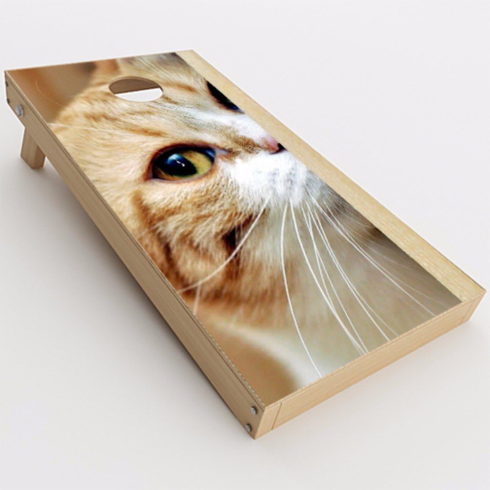 itsaskin1 Skin Decal Vinyl Wrap for Cornhole Game Board Bag Toss (2xpcs.) / Cat lomo Style