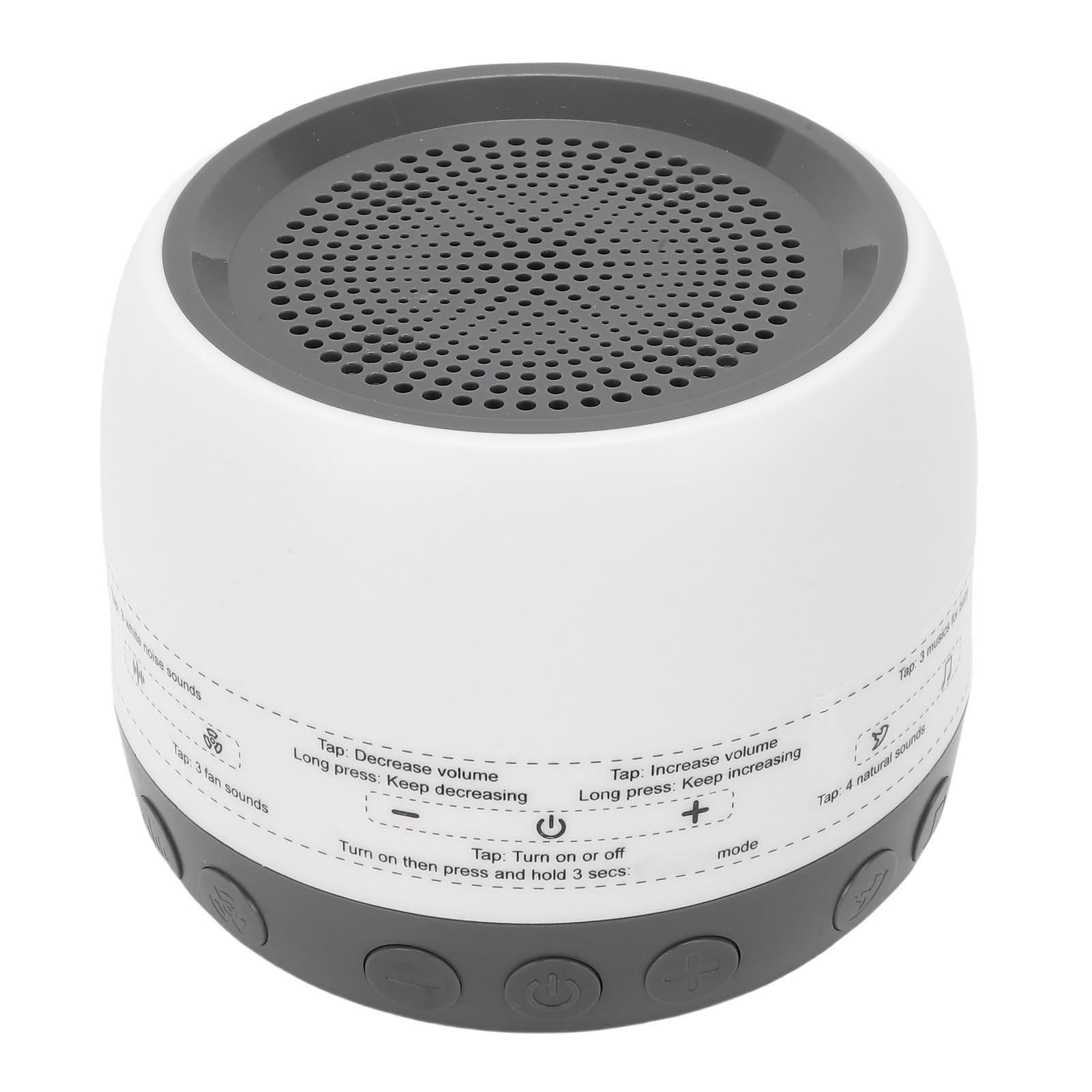 Cuifati Sound Machine Tragbare White-Noise-Maschine mit 13 Beruhigenden Geräuschen, USB-betrieben mit Speicherfunktion, Integrierter Bluetooth-Lautsprecher, für Zuhause, Reisen, Büro