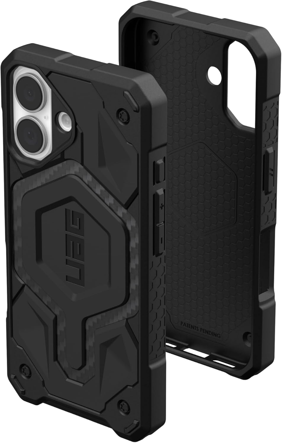 URBAN ARMOR GEAR UAG Designed for iPhone 16 Case 6.1" Monarch Pro - Compatible with MagSafe Charging Rugged Heavy Duty Shockproof Anti-Slip Military Grade Protective Cover, Carbon Fiber