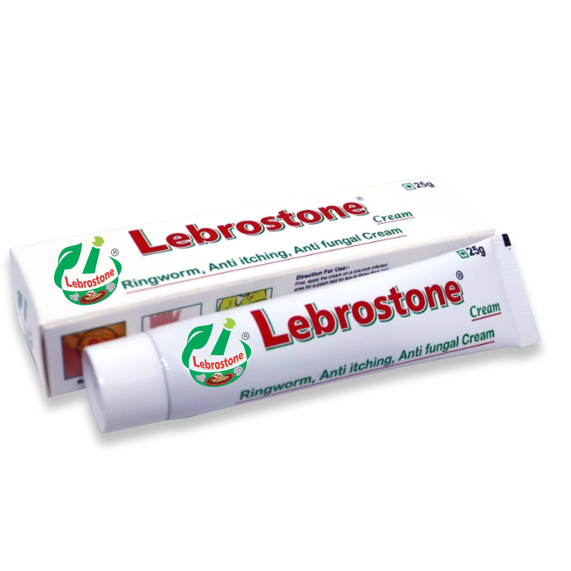 Lebrostone Cream Ayurvedic Treatment for Ringworm, Anti Itching, & Anti Fungal Infections (25 (Gram) Pack of 1, 25, gram)