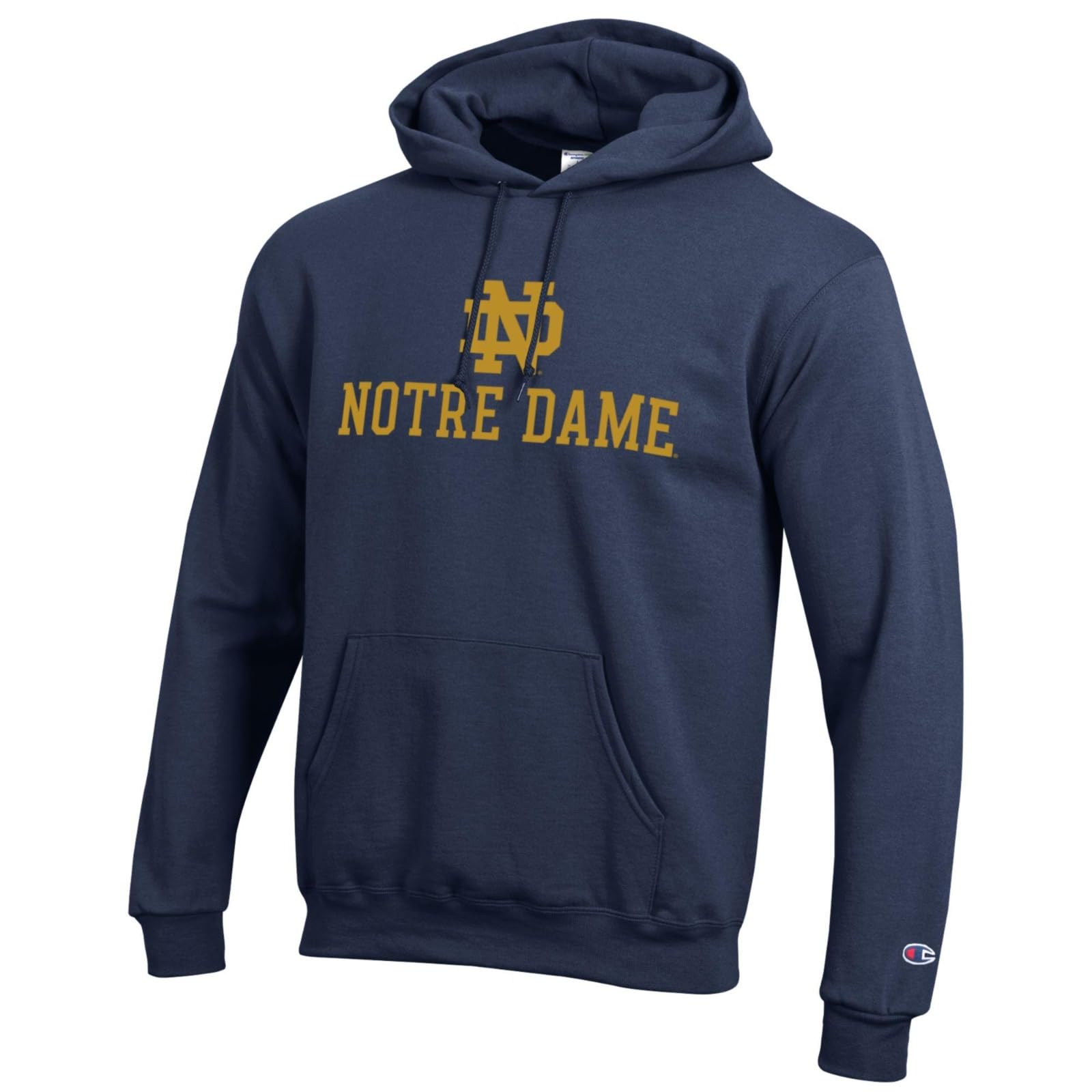 Champion NCAA Men's Official Distressed Primary Logo Pullover Hoodie Sweatshirt