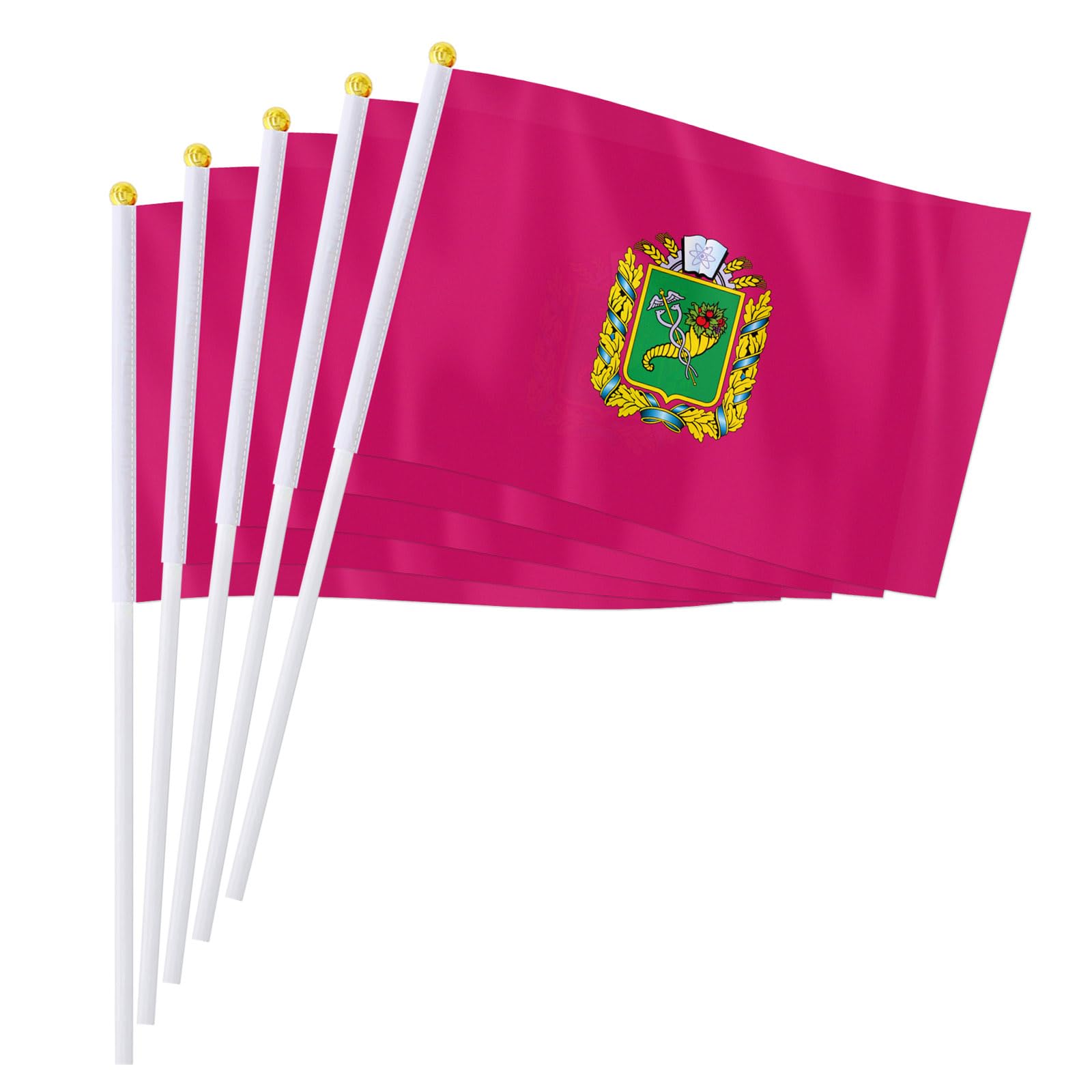 Drapeau de l'oblast de Kharkiv lot de 50 pour défilés et fêtes