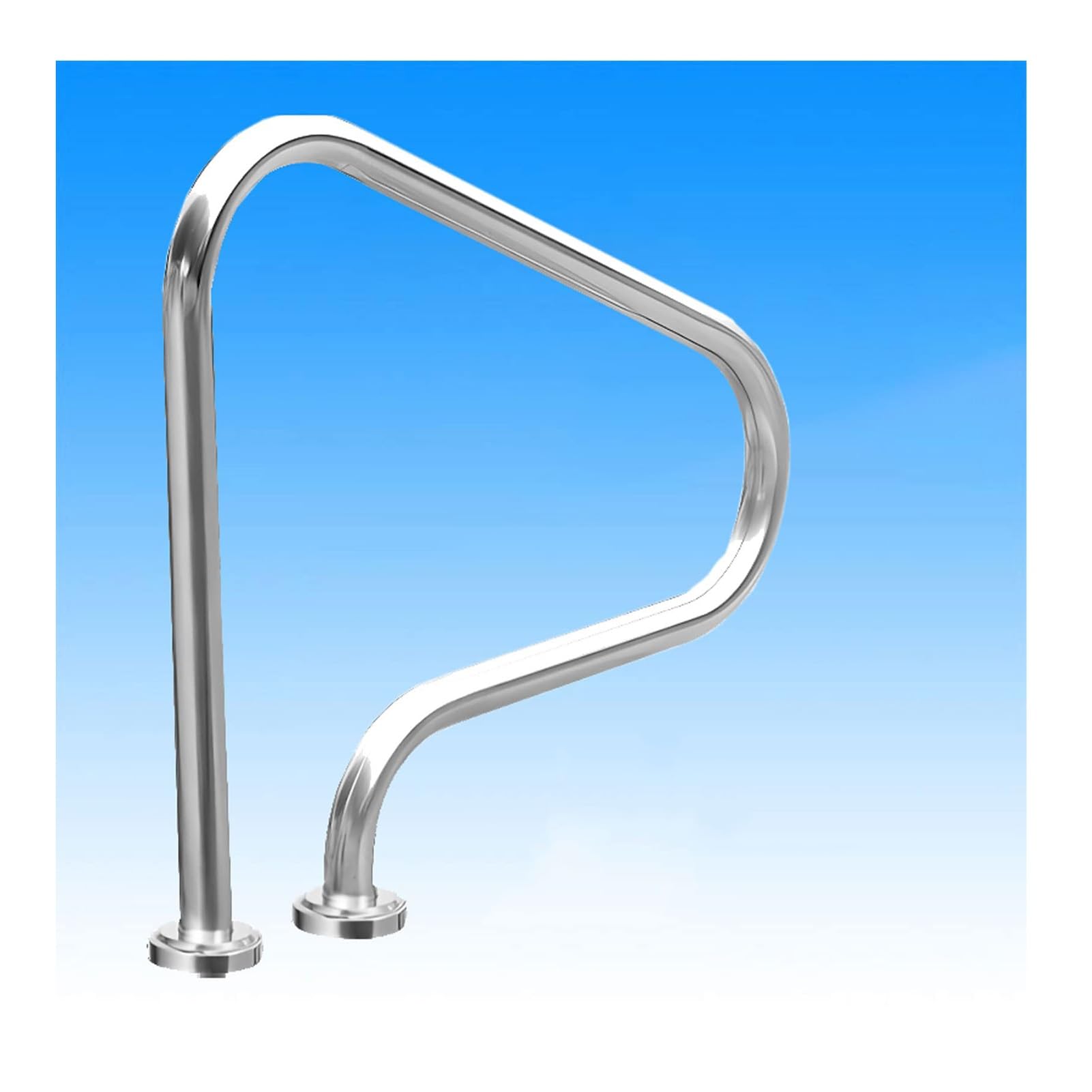 TYYCKJ Pool Handrails, Stainless Steel Pool Railings, 330 Lb Load Capacity, Suitable for Swimming Pools with Steps, Spas, and Water Parks