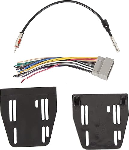 Miniatura 9 de KUAFU Kit de radio estéreo de doble DIN compatible con Dodge Ram Pickup 2006-2009, bisel de tablero, repuesto gris pizarra plateada para GNT56215007