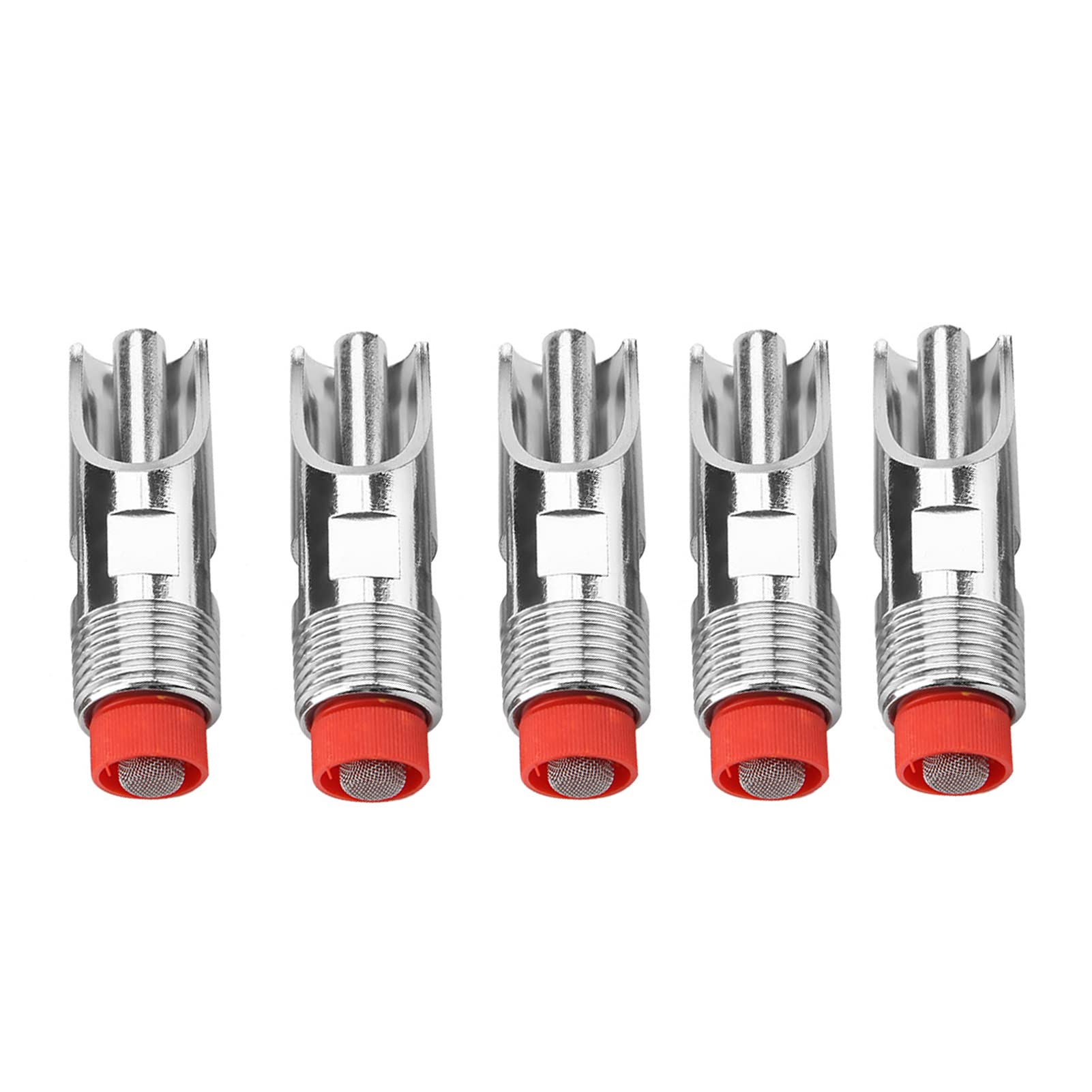 Garosa Abbeveratoio Automatico per Maiali in Acciaio Inox 75x21mm, Bevitore a Capezzolo per Suini, Bovini e Anatre, Idrico Automatico per Animali, 5 Pezzi