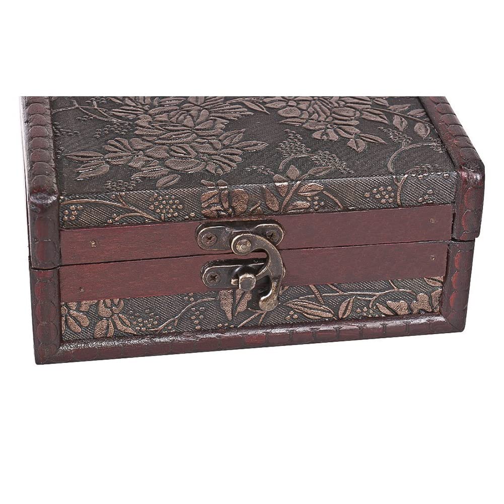 Antique Treasure Chest Storage Box Gift Cards Collection Boxes