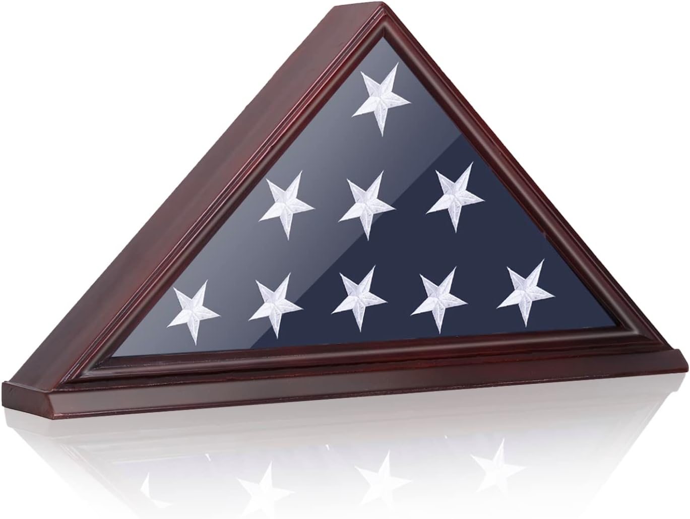 Glass Front Flag Display Case for Burial Flag Wall