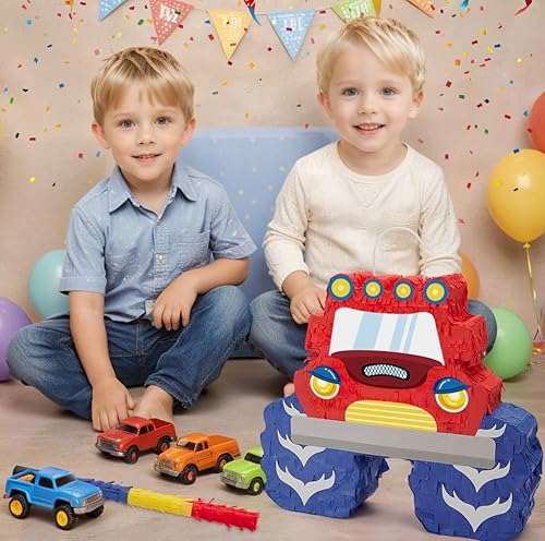 Miniatura 57 de WERNNSAI - Piñata de sirena plegable, piñata de cumpleaños con flecos que incluye cuerda para jalar, venda y bate. Decoraciones