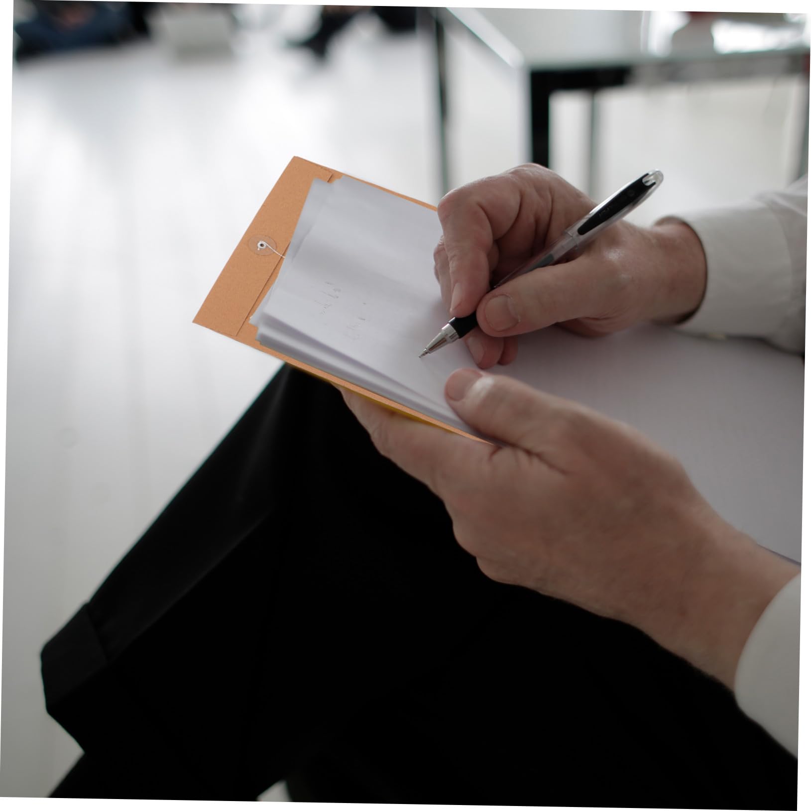 25piezas Cartera de Papel Kraft Portadocumentos Carpeta para Archivar Organizador de Documentos Carta Unidades Bolsa para Papelería de Oficina