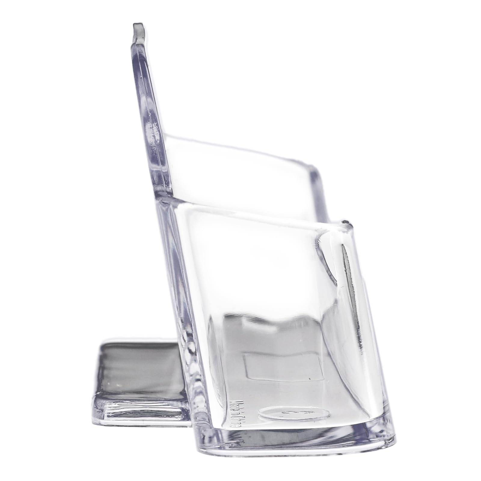 KINBOM 16pcs Plastic Business Card Holder, 3.8x1.4x1.8 Inch Clear Acrylic Business Card Stand for Desktop Office Front Desk Display - Image 3