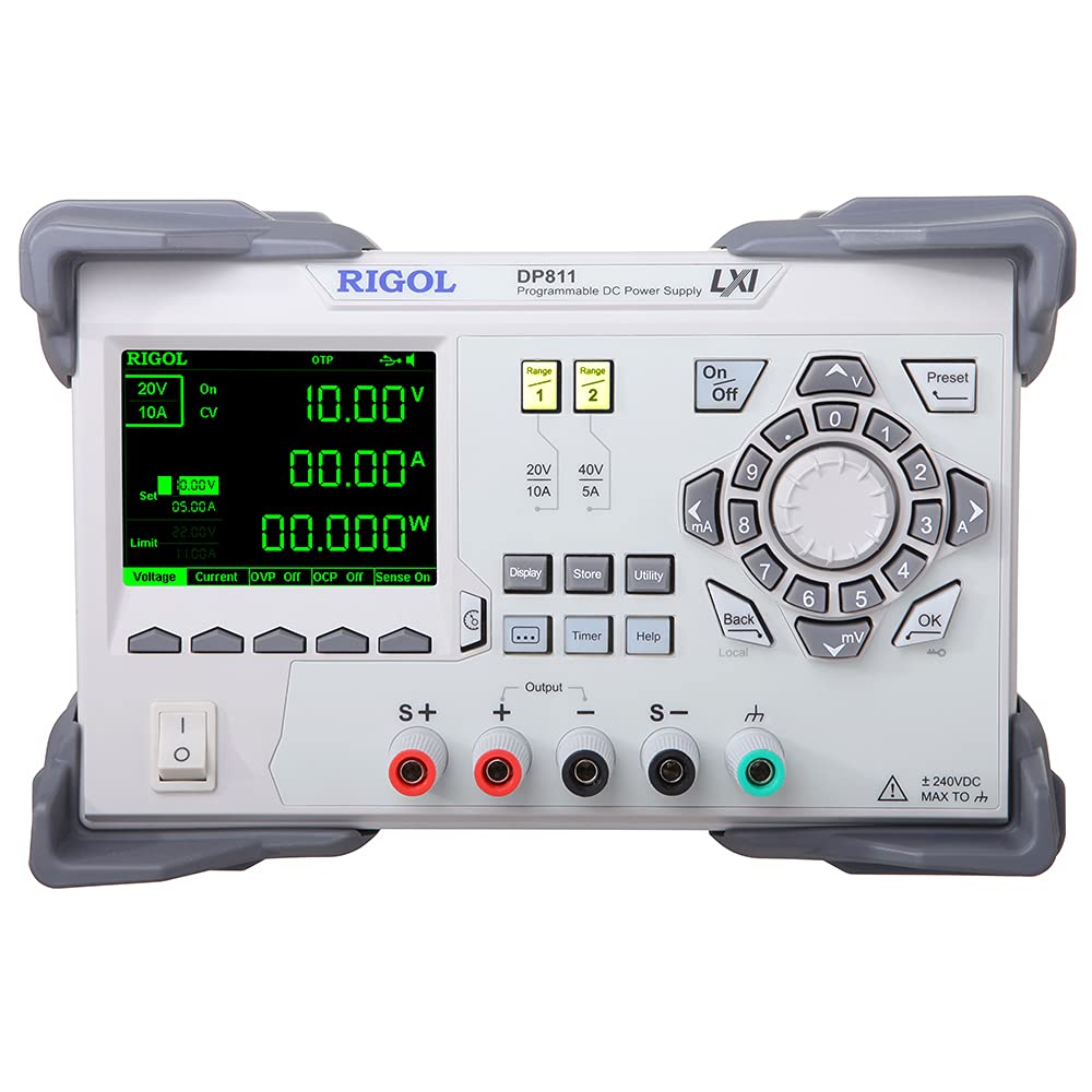 RIGOL プログラマブル直流電源 DP811 全電力最大200W＋＜350μVrms/2mVpp低リップルノイズ＋1チャンネル