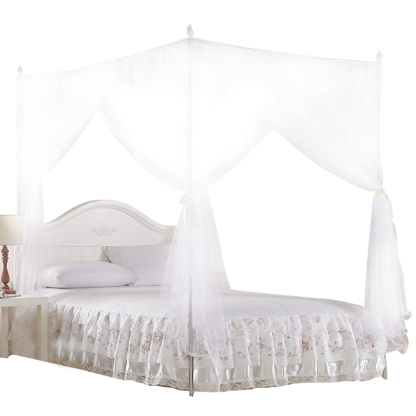 Zanzariera a Angoli, Zanzariera Per Letto, Zanzariera a Baldacchino Per Scoraggiare Zanzare, Insetti E Altri Insetti(150 * 200 * 200)