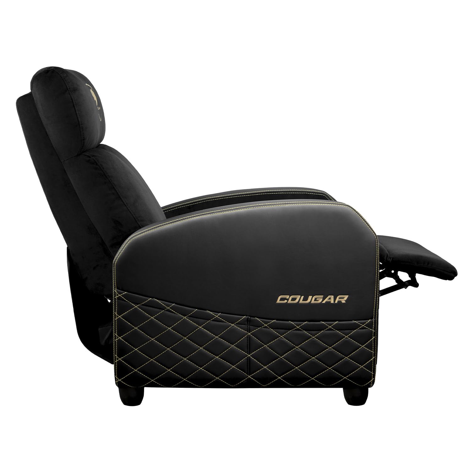 COUGAR Gaming | Fauteuil Gaming | Ranger Elite Royal - Hauteur de 100 cm - Largeur de 67 cm - Profondeur d'assise de 49 cm - Supporte jusqu'à 135 kg - Tissu Velours Respirant