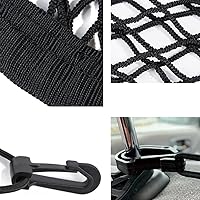 Vista 4 de Barrera universal para perro para automóvil, red de barrera para asiento de automóvil y bolsa de almacenamiento, barrera de malla resistente a