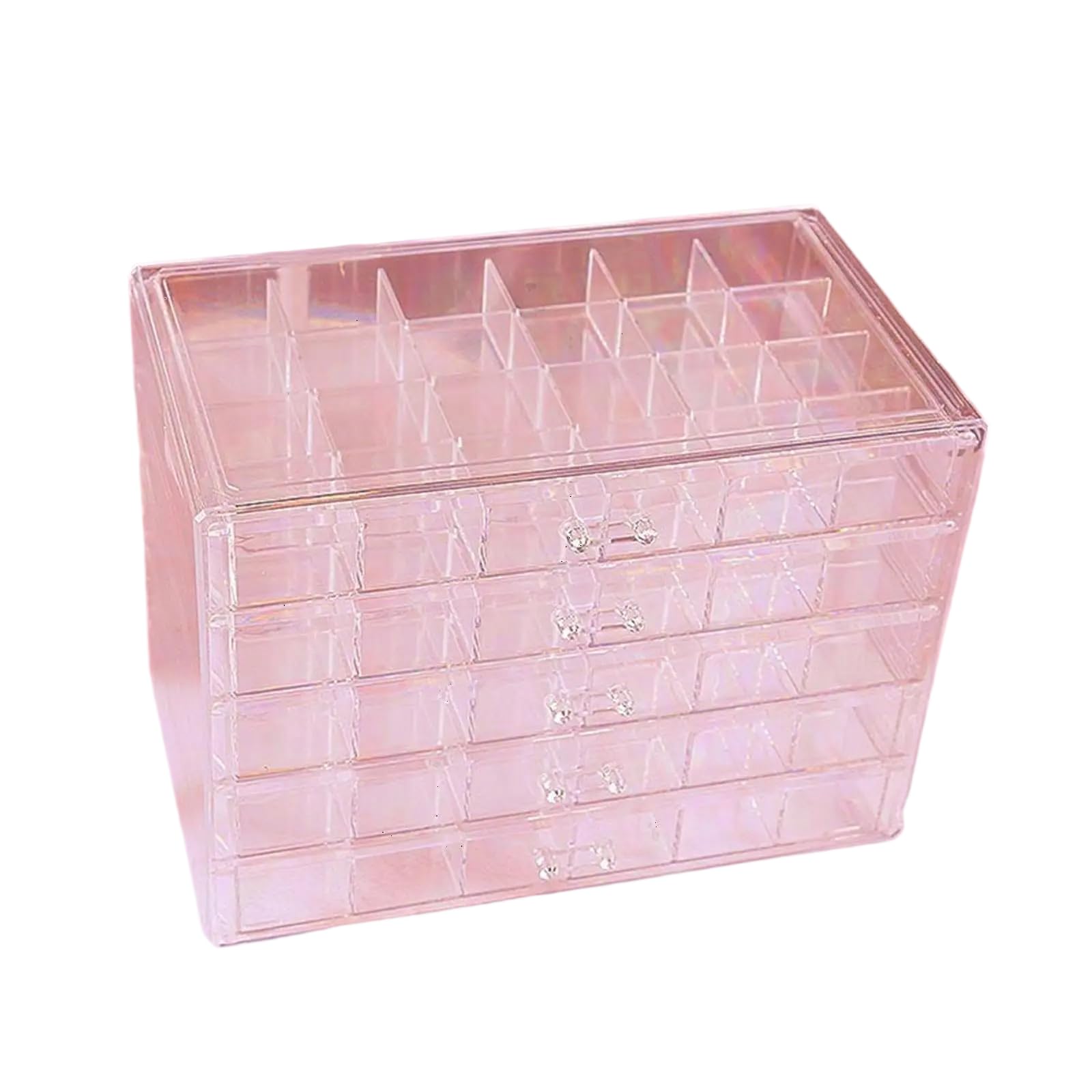 Moderne Schmuck Organizer Box, mehrschichtig, 120 Fächer, Schmuckhalter für Damen, modische Accessoires, Aufbewahrungsbehälter, transparente Schmuckaufbewahrung