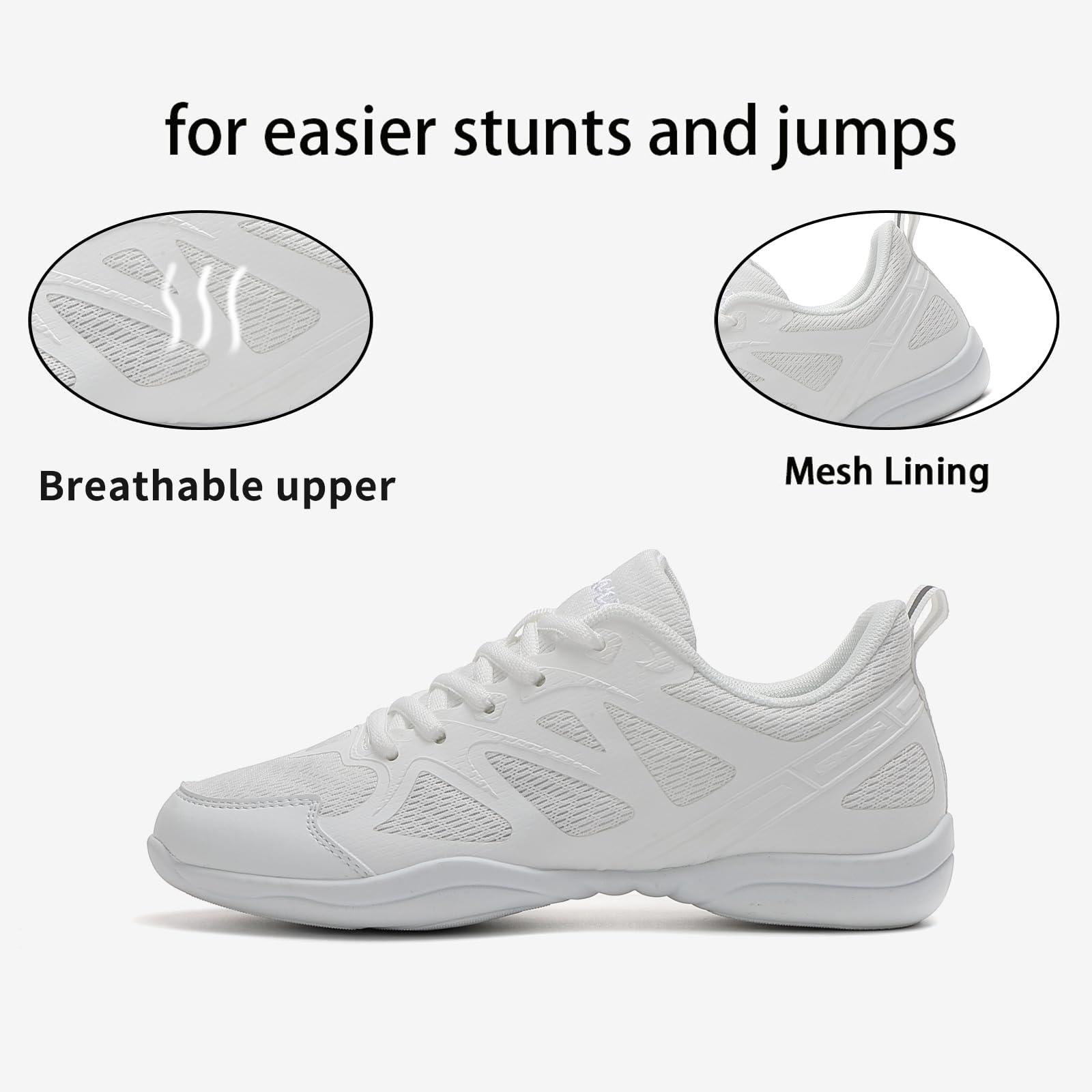 Cheerleading Schuhe Cheer Tanzschuhe Damen Cheerleader Kinder Fitness Gymnastik Training Sneaker rutschfest Mädchen Tumbling Grundschulkind