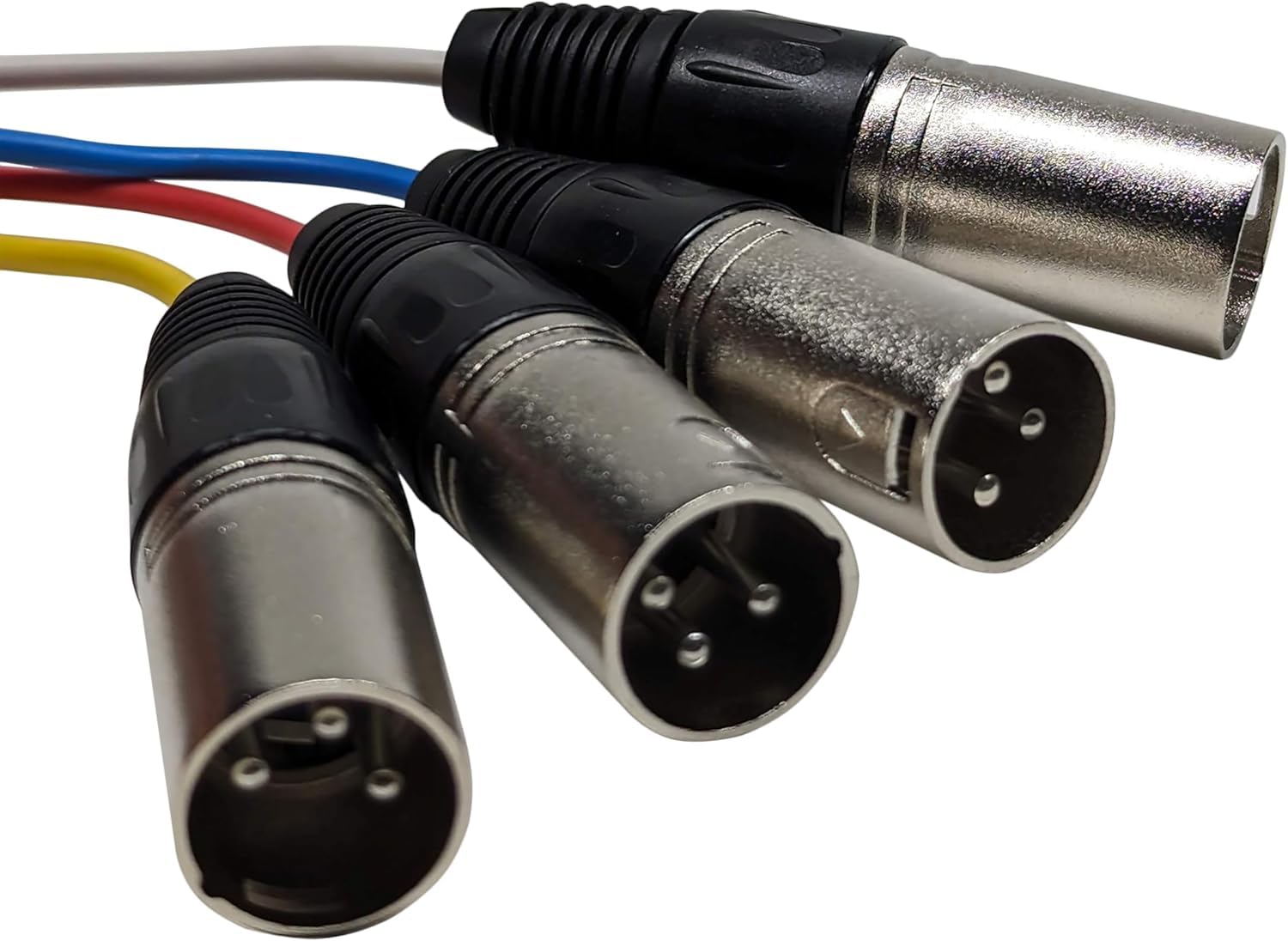 Câble audio serpent XLR mâle vers femelle à 4 canaux, code couleur pour live, enregistrement, studios, mixeurs, systèmes IEM et micro, 6 m
