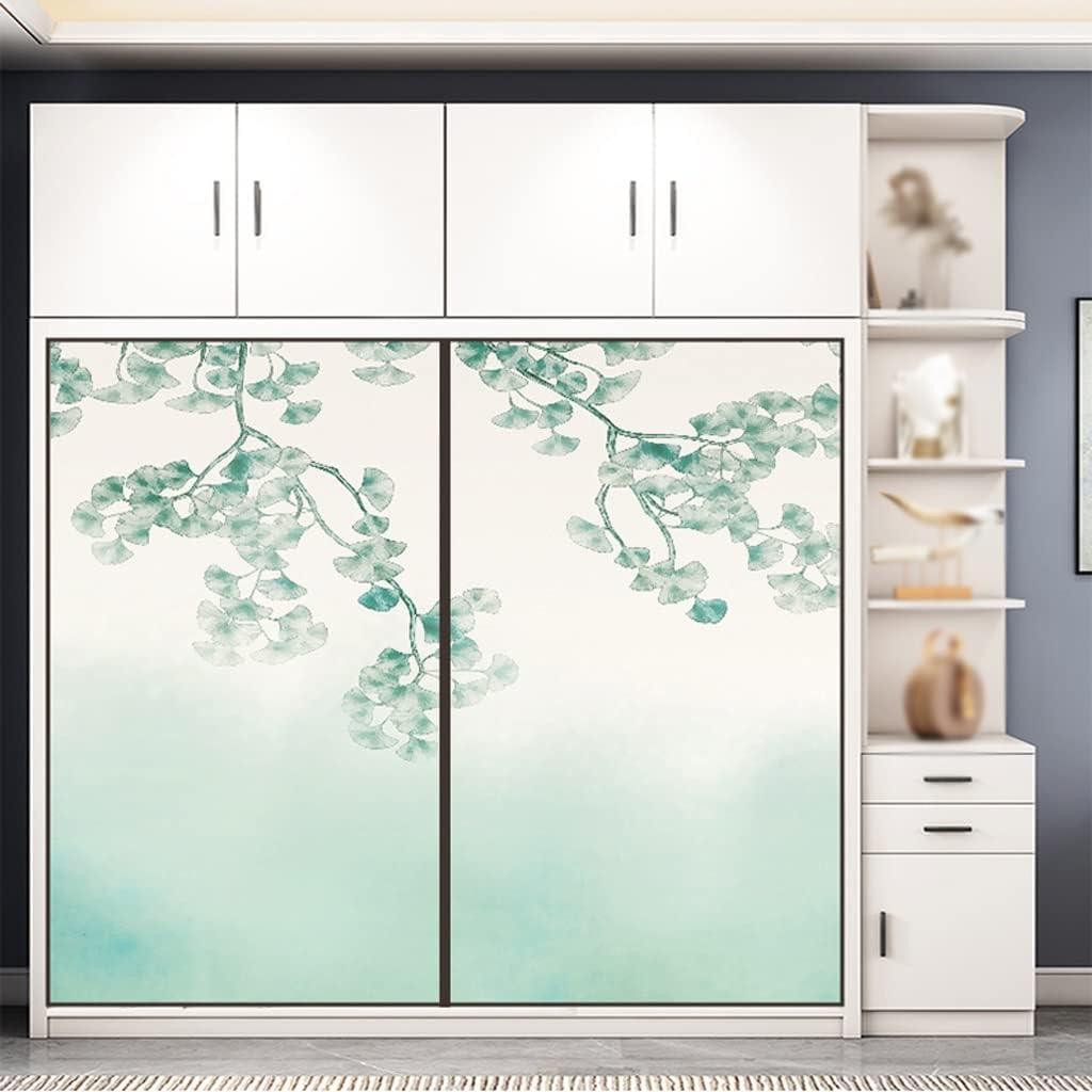 Window Privacy Film Window Film Window Privacy Film, Frosted Glass Window Film, Wardrobe Frosted Glass Stickers, Opaque Window Stickers for Bathroom Living Room Balcony Blackout Window Film Window Fil
