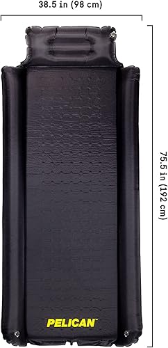 Miniatura 3 de Pelican Outdoor - Almohadilla de dormir resistente - Colchón impermeable autoinflable - Visión nocturna negro