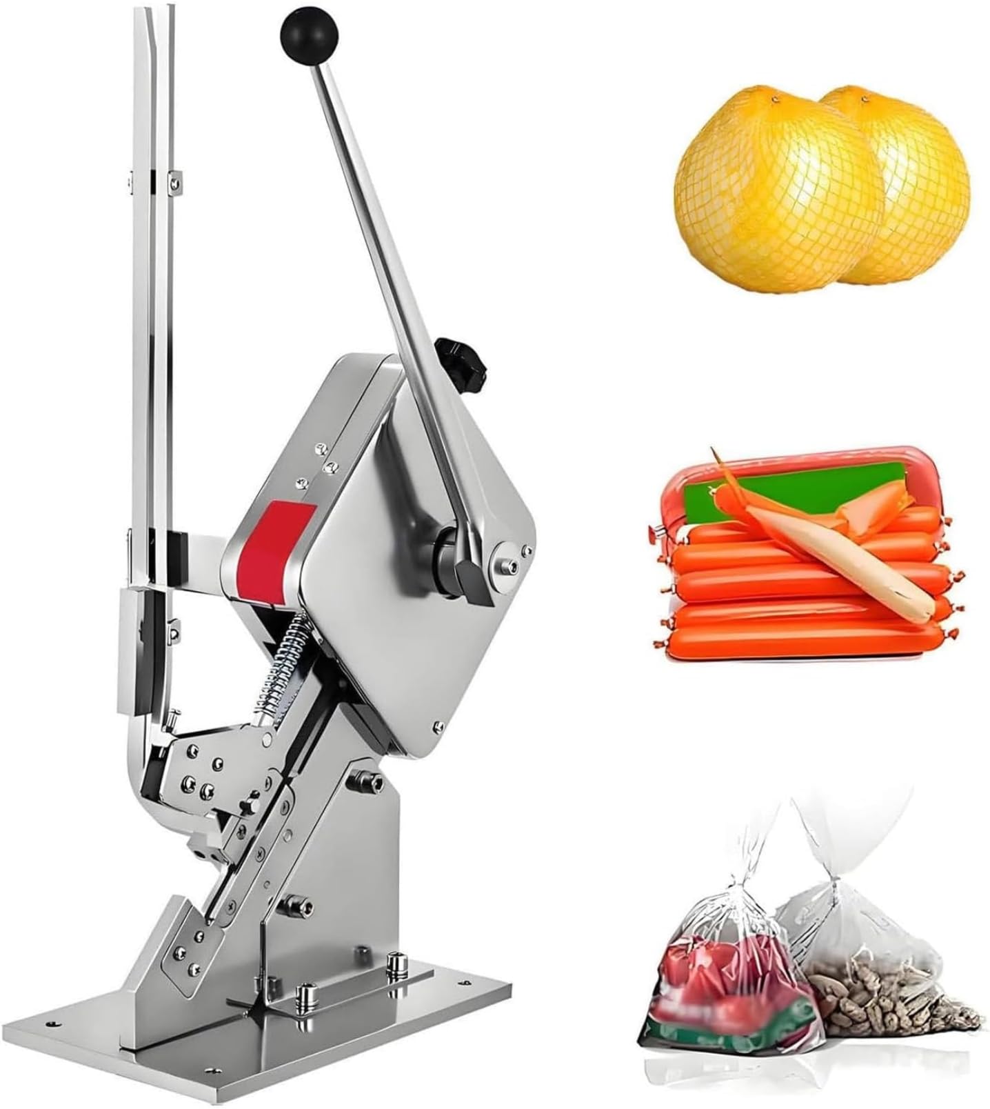 FBJAMZ Manual U-Shape Sausage Clipper Clipping Machine for Supermarkets Meat Processing Plants, Commercial Sausage Sealer Tying Tool