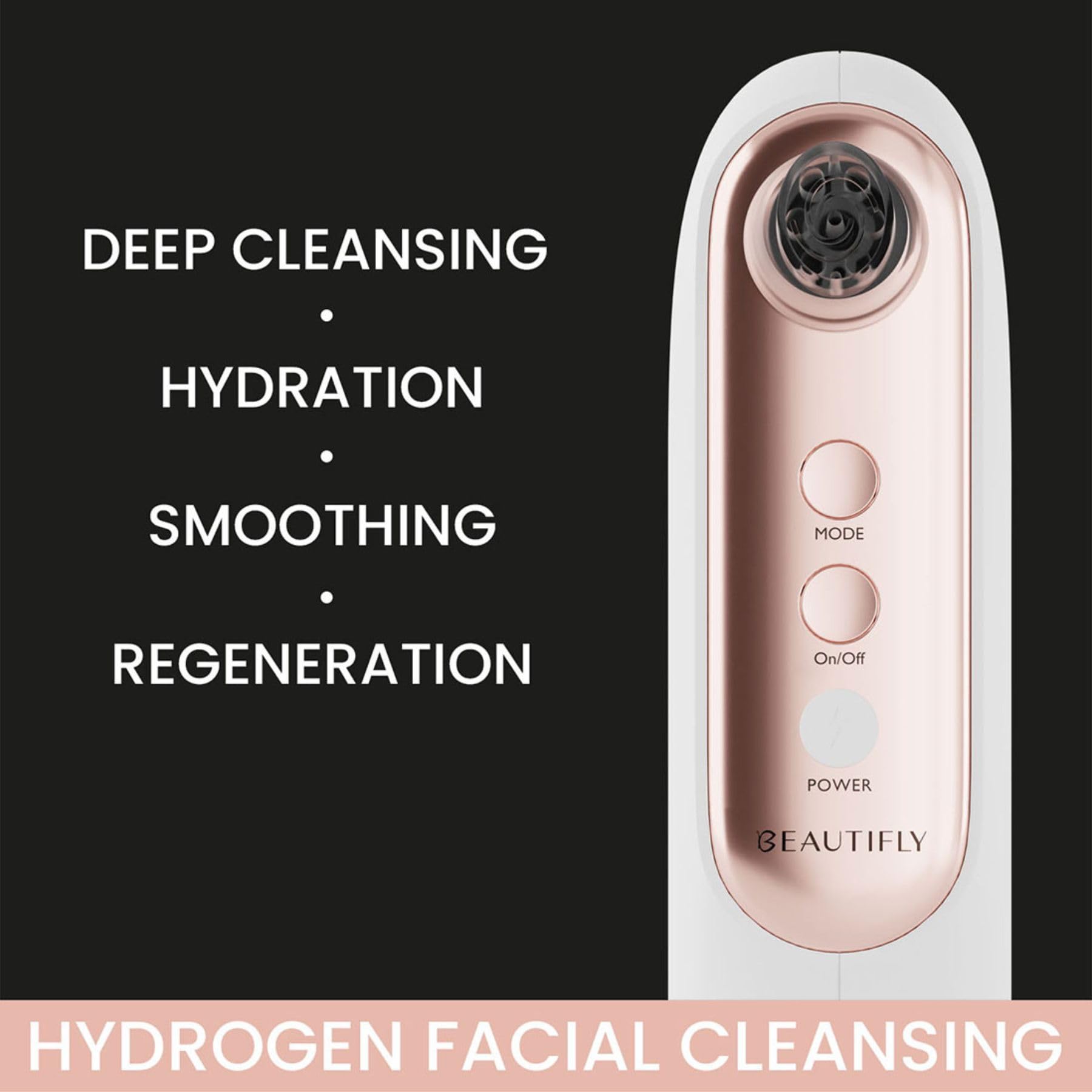 B-Hydraclear PRO - Dispositivo de hidro microdermoabrasión para todo tipo de pieles – Limpieza profunda de la piel – Water peeling - Beautifly