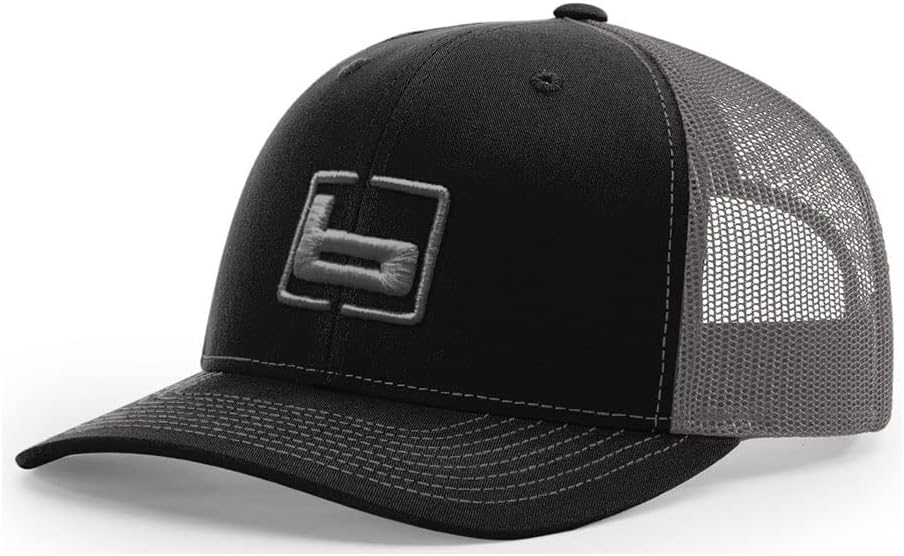 Banded Trucker Mesh Back Cap | Breathable Adjustable Snapback Hat w/Pre-Curved Visor for Hunting, Fishing & Casual Wear