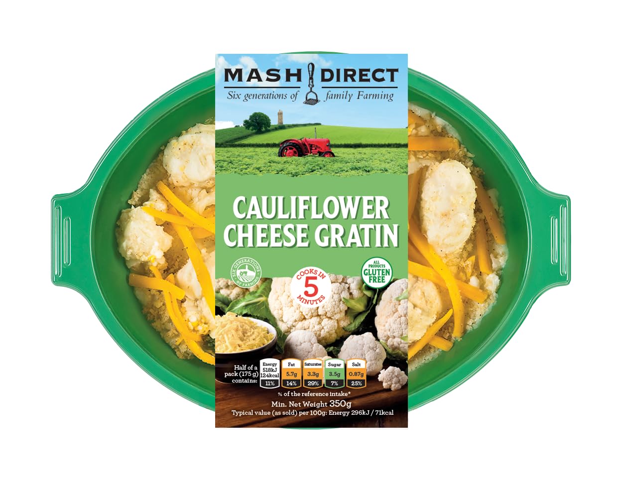 Mash Direct Cauliflower Cheese Gratin, 350g