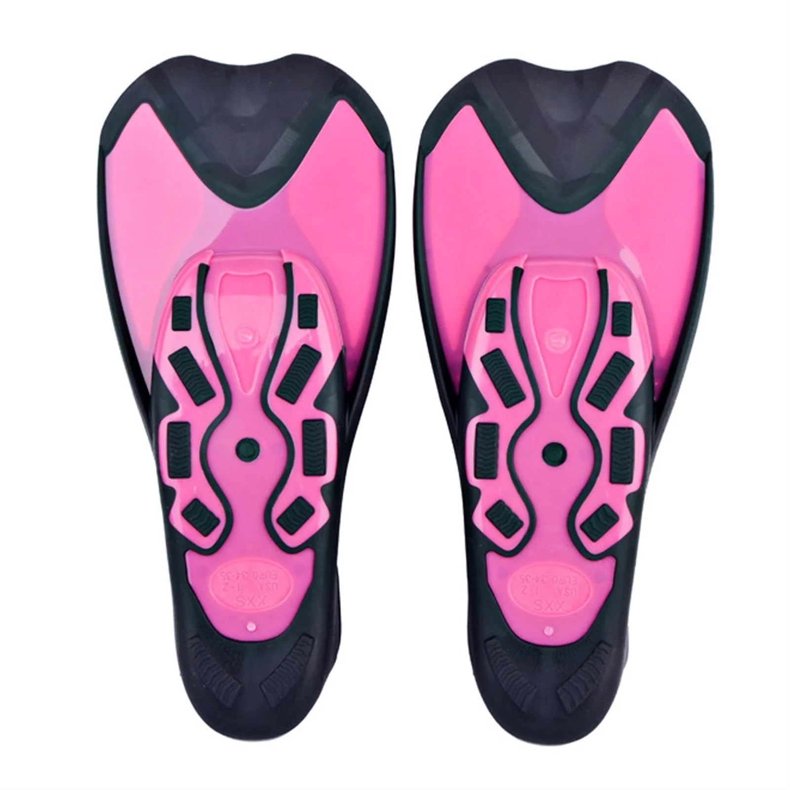 Aletas Buceo Aletas de natación Cortas for esnórquel, tamaño Ajustable, cómodas de Usar, Aletas de natación Cortas y Flexibles, Equipo de esnórquel Profesional Aletas De Buceo(XS)