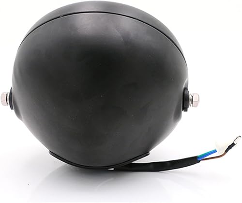 Miniatura 4 de TASWK Lámpara de cabeza de parrilla para faros delanteros de motocicleta de 6 12 pulgadas Cafe Racer Bobber Chopper (lente transparente)