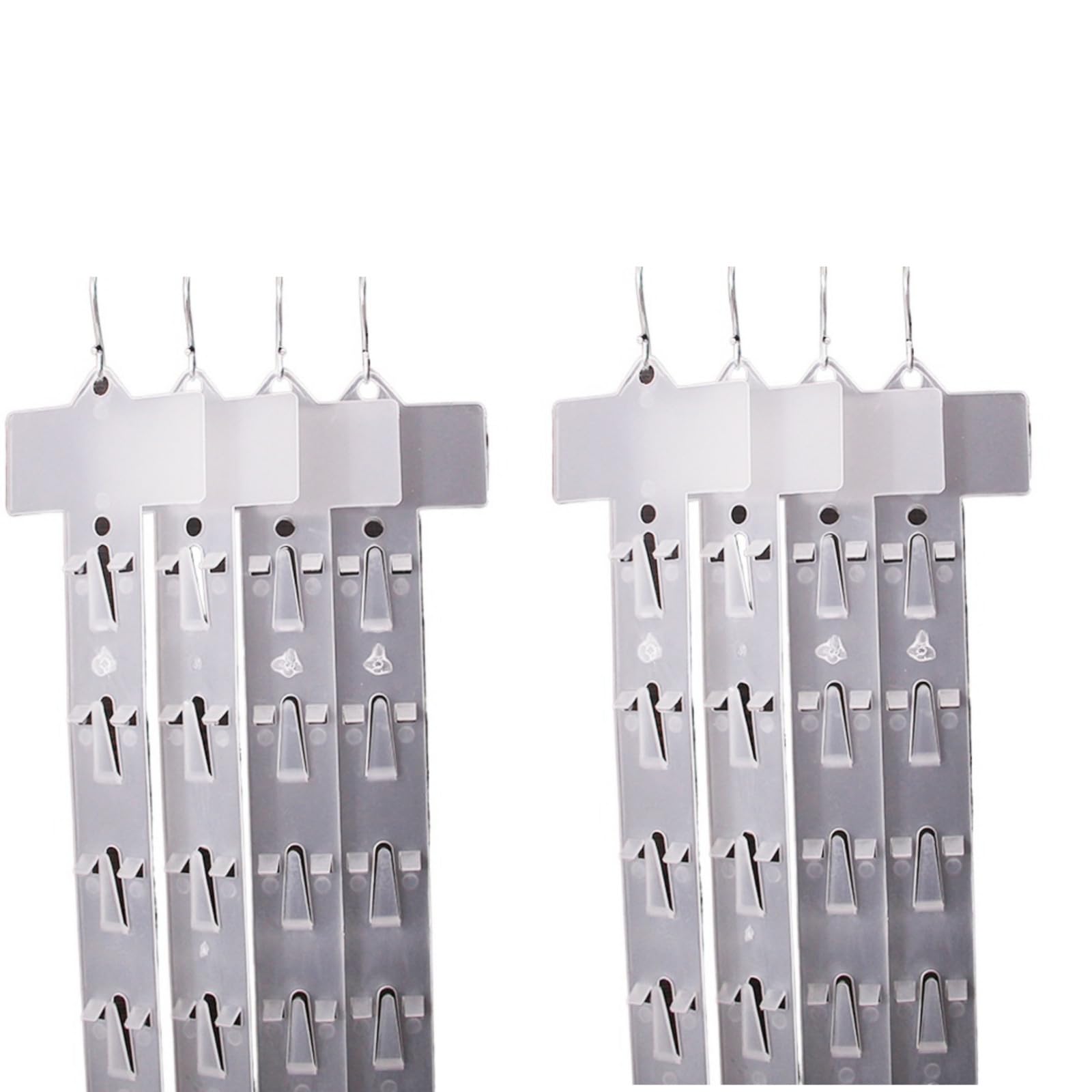 Cazqgoy Pack Of 10 Clear Pp Hanging Goods Displays With 12 Stations, Versatile Candy Bar Gum Organisers, Multifunctional Retail Display Stand For Snacks, Chips
