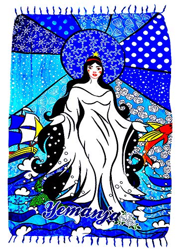 Canga De Praia Iemanjá Rainha do Mar (Azul)