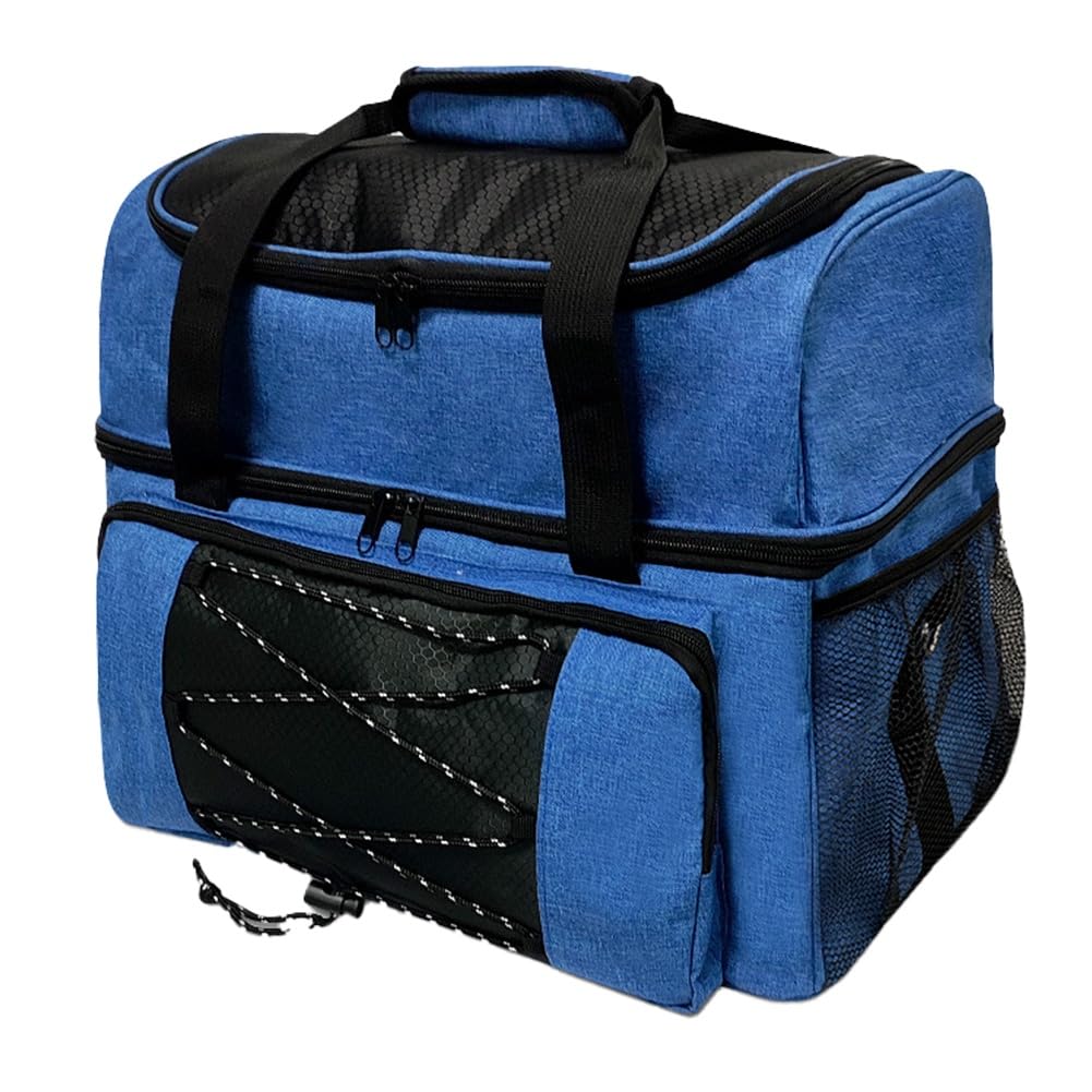Borsa per Palle da Bowling Borsa da Bowling Portapalle da Bowling con Scomparti Imbottiti Spazio Extra per 1 Singolo Paio di Palle da Bowling Resistente Facile da Installare Facile da Usare,B