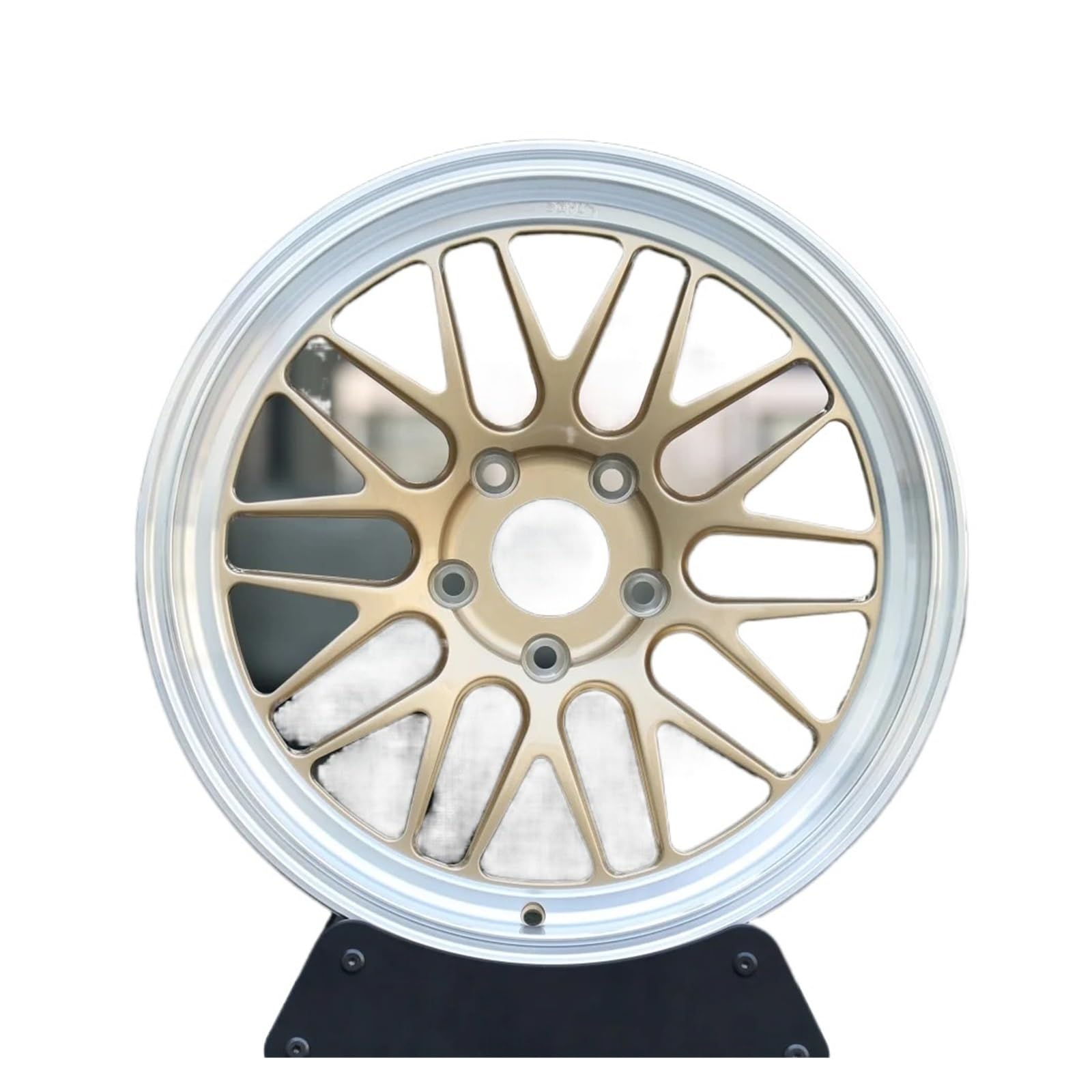 【1 Piece 】 Dish Concave Quality Gold Polished 15-24 Inch Custom Alloy Forged Wheels 6061-T6 5X112 for Golf Coopers 911 M550