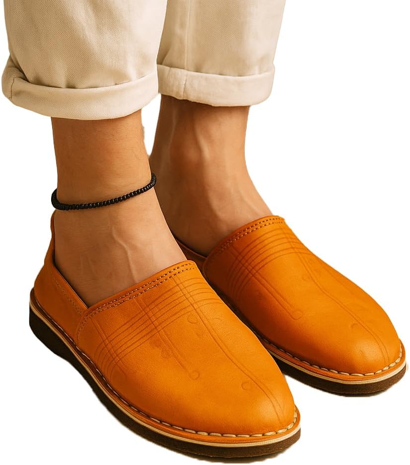 Moroccan babouche shoe, Leather slipper, Unisex Handmade Babouches slippers Dyed With Natural Color, babouche men, babouche women