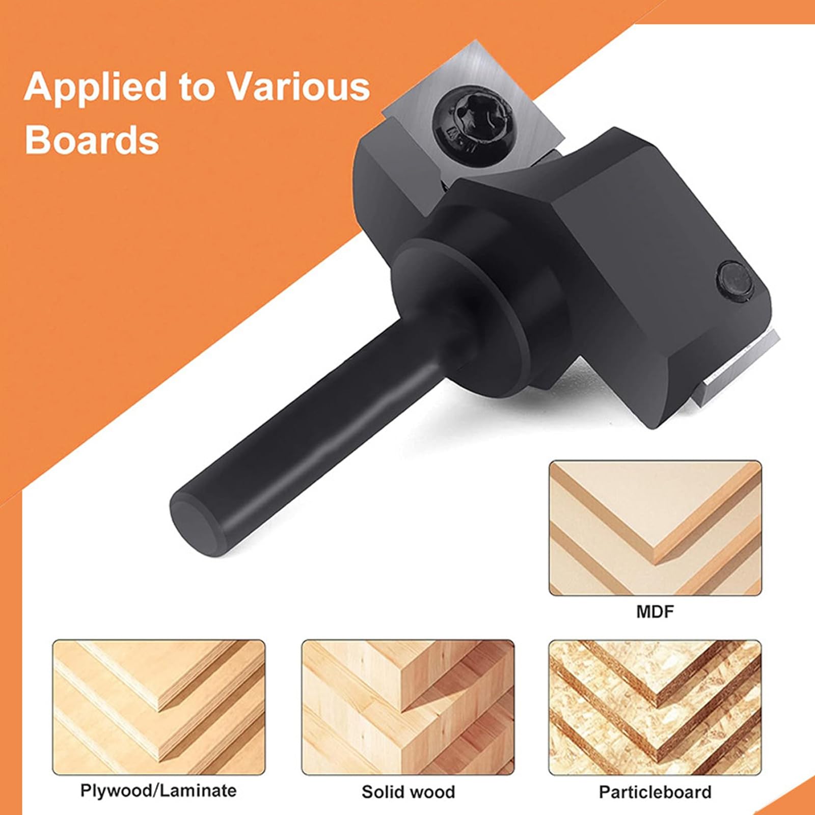 Broca universal de 8 mm para centros de mecanizado, enrutadores, ideal para procesamiento de madera, línea decorativa