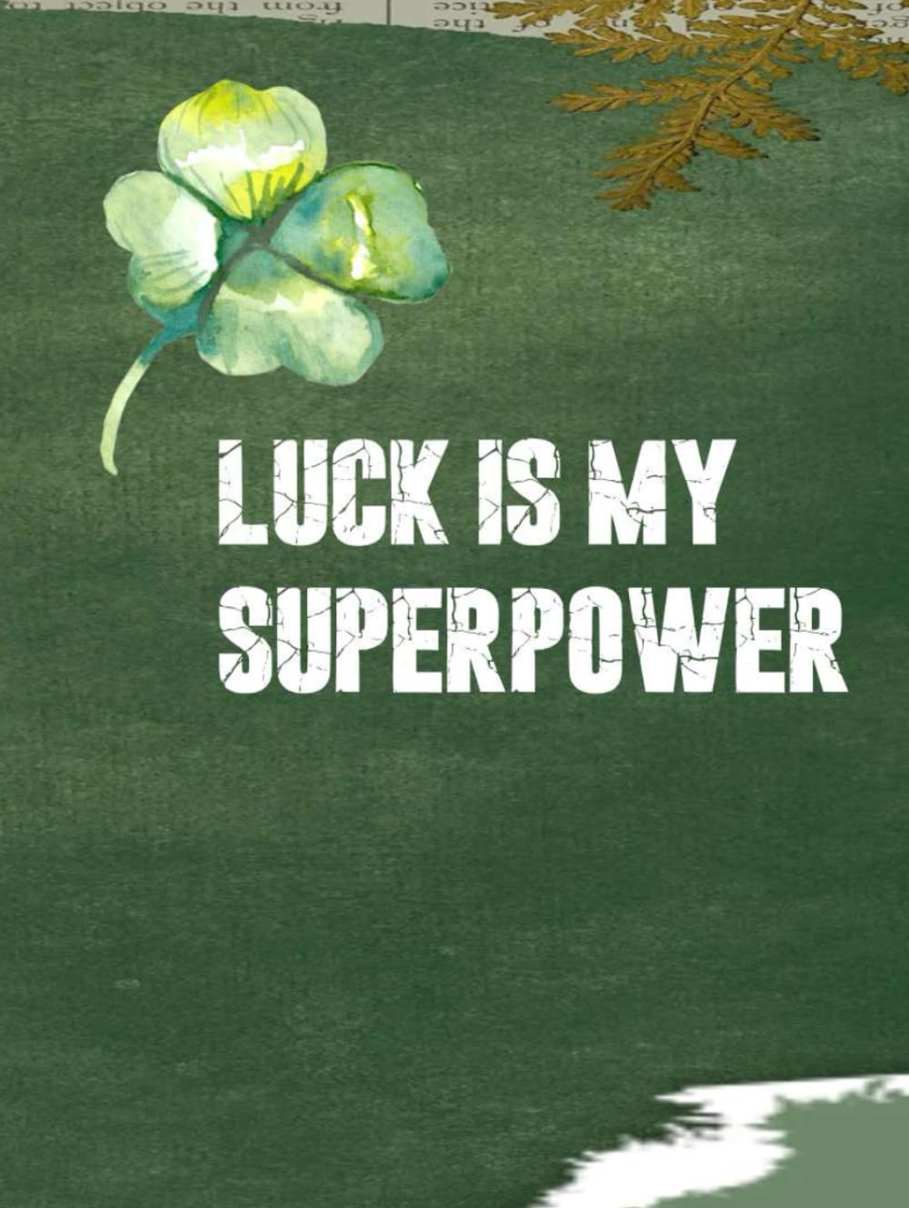 NoteBook "Luck Is My Superpower" 75 pages, Green